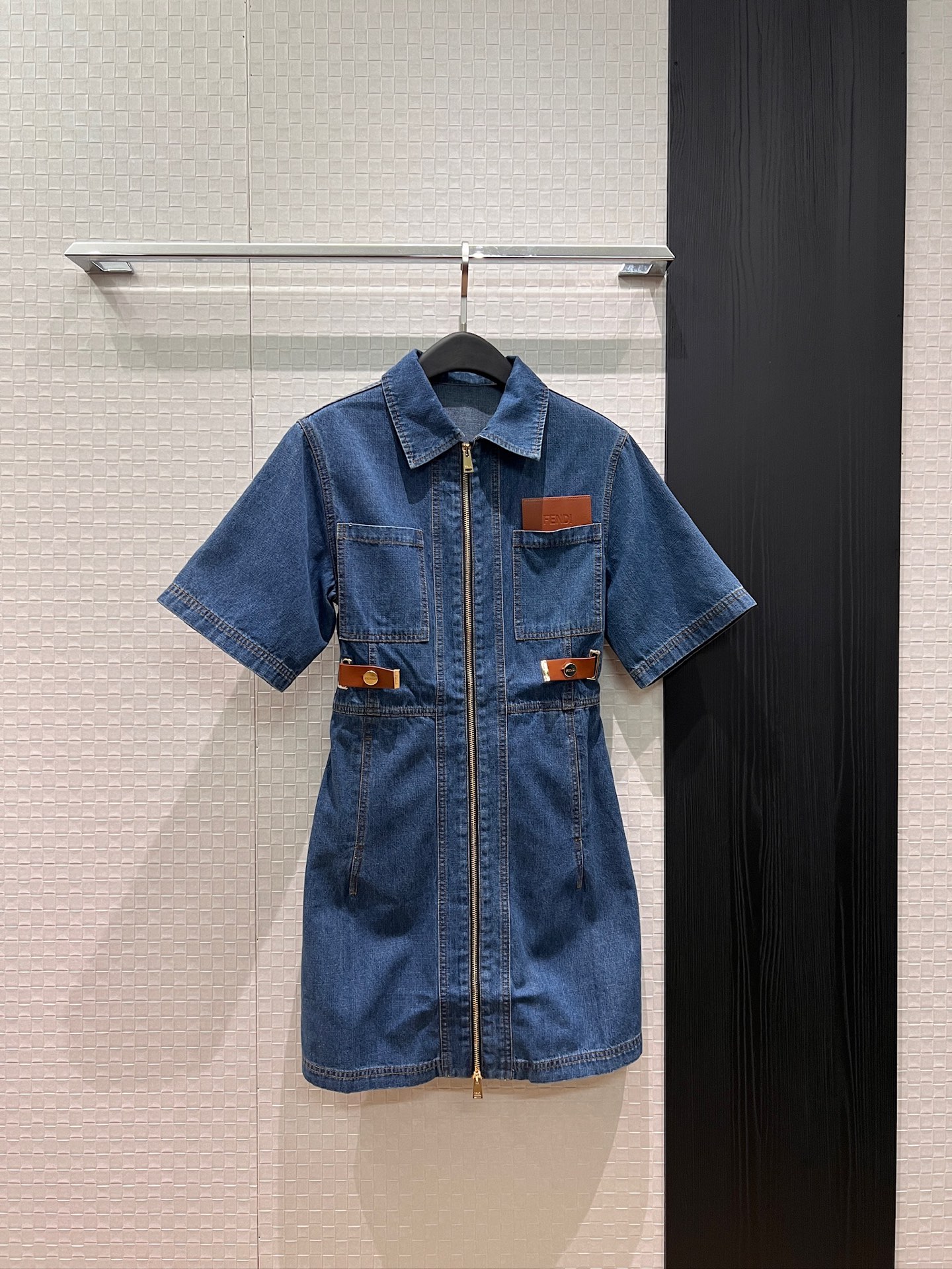 [TOP] FENDI Denim Dress - Blue
