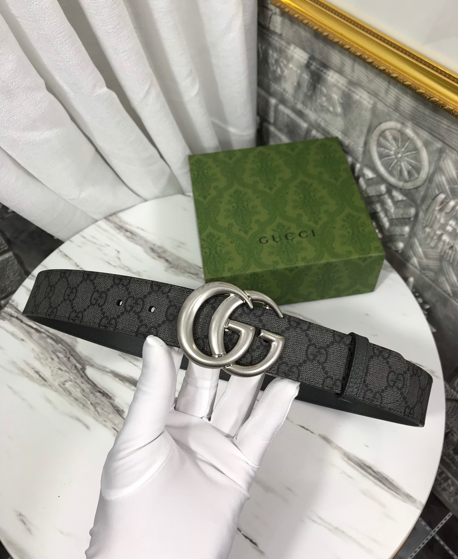 [TOP] GUCCI Belt 3.8cm - Black - 711 Luxury