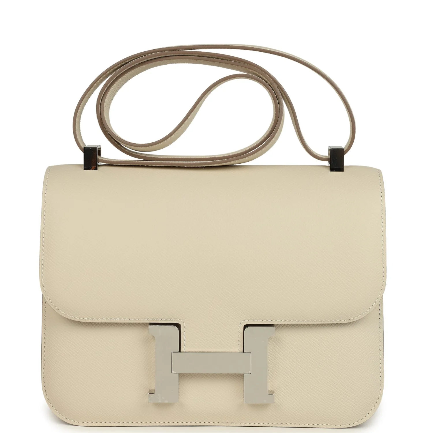 Hermes Constance  Craie Epsom Palladium Hardware