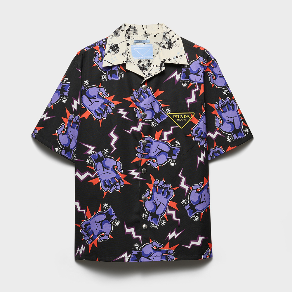 Prada Clothing PRADA Timecapsule Printed Cotton Shirt View 2 | Nigo Office