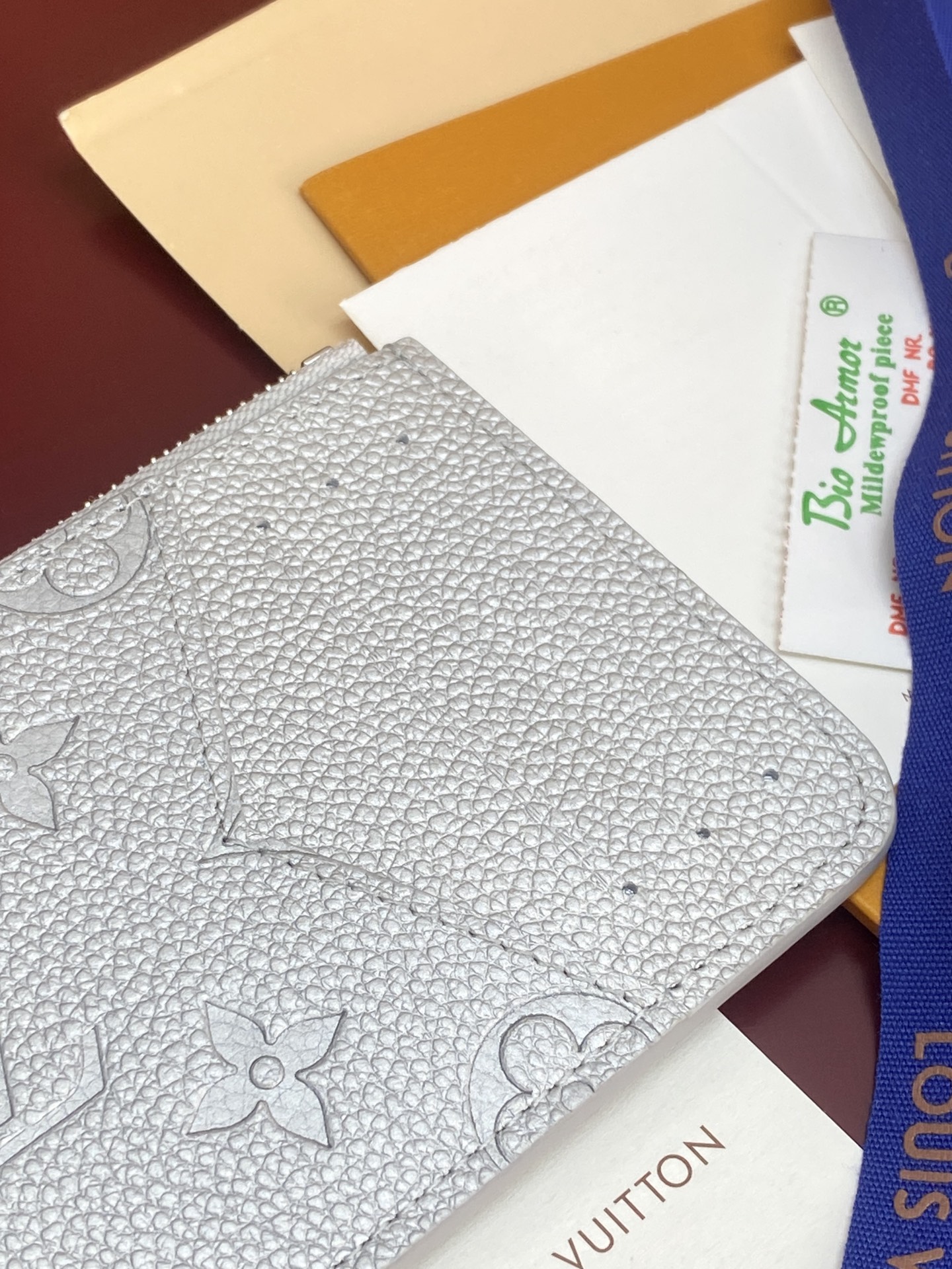 [TOP] Louis Vuitton LV Romy Card Holder 12x8x0.8cm - Pearl Silver