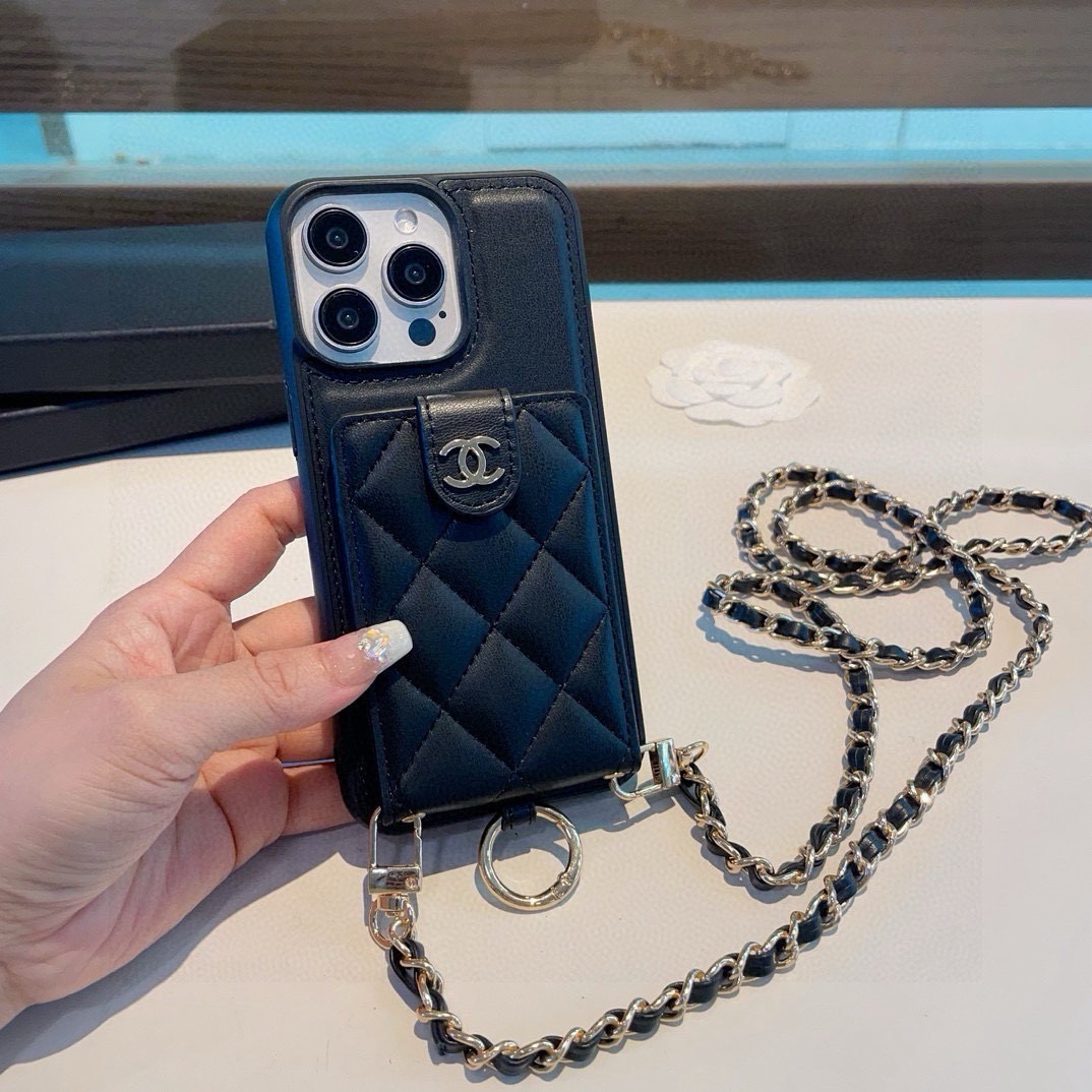 [TOP] CHANEL Phone Case - Black - 711 Luxury