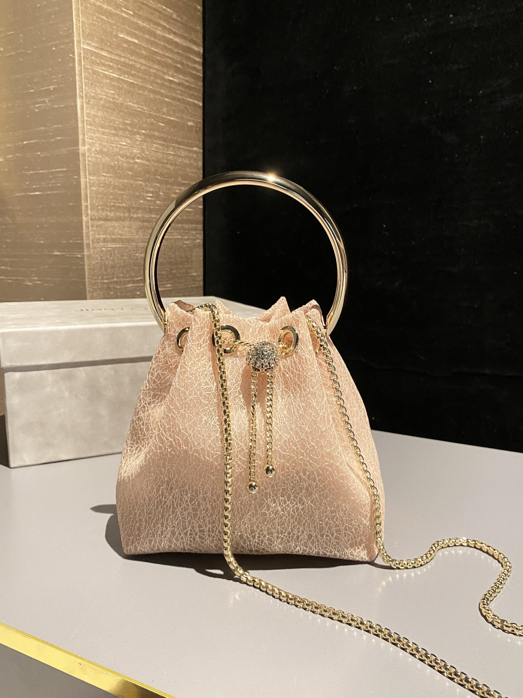 [TOP] JIMMY CHOO Bon Bon Bag 16x15x9.5cm - Pink - 711 Luxury