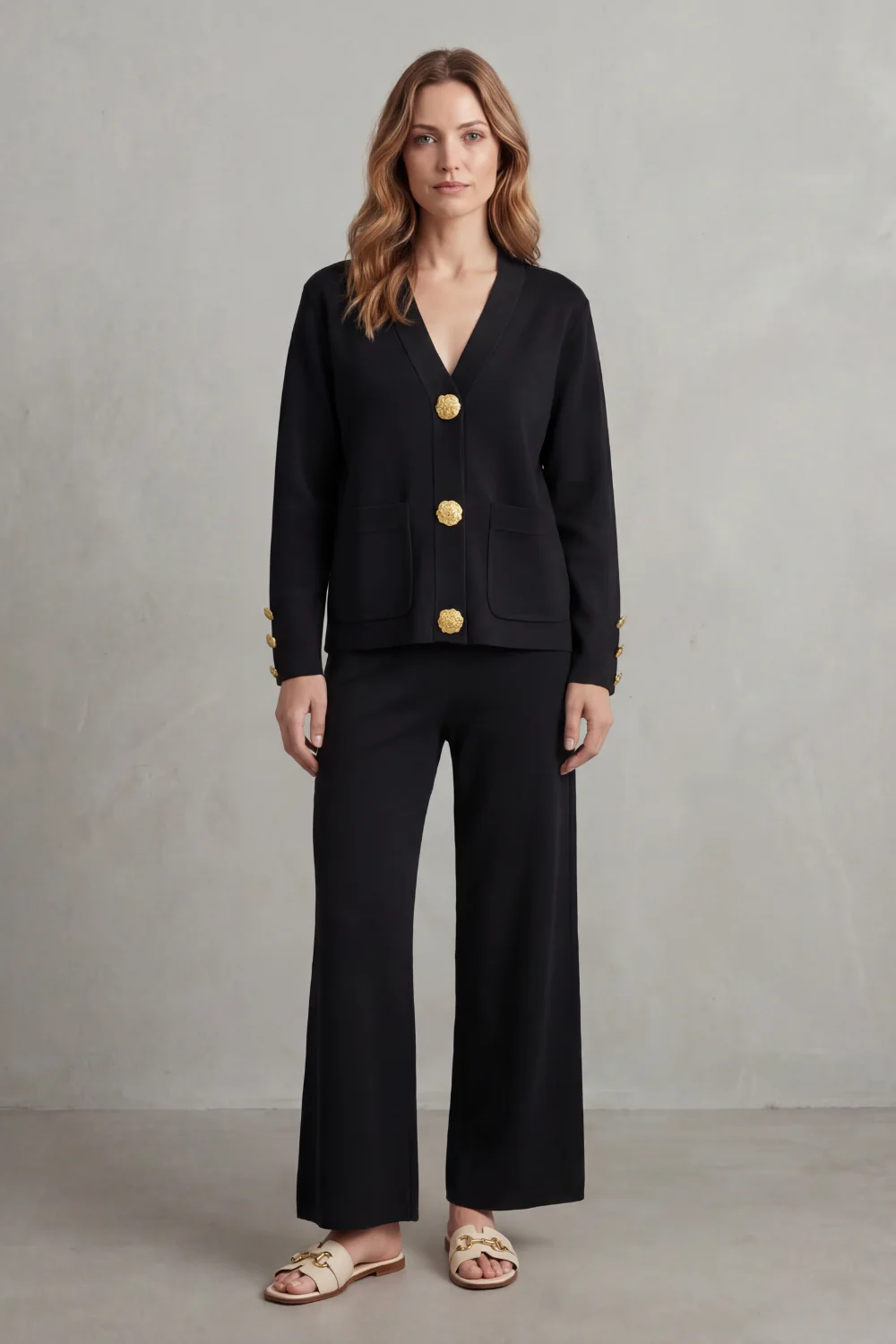 Livia – Gold button detail – Buttoned lounge set
