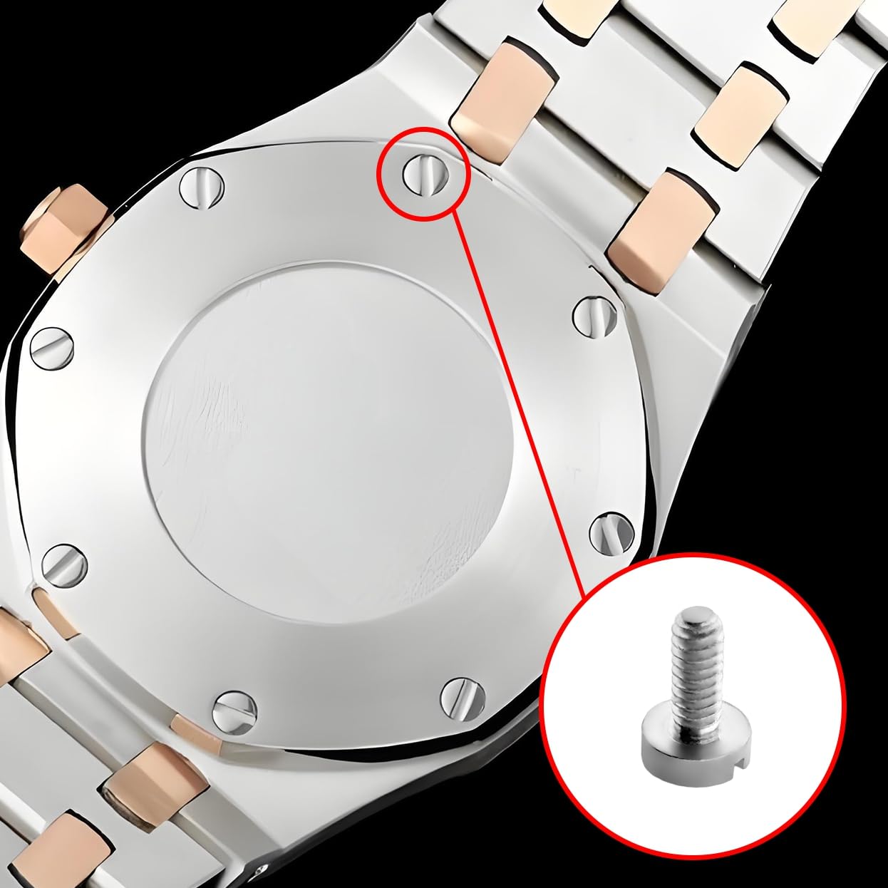 Wacth Screws Replacement for Audemars Piguet AP Royal Oak Offshore Diver Watch Bezel Case Back