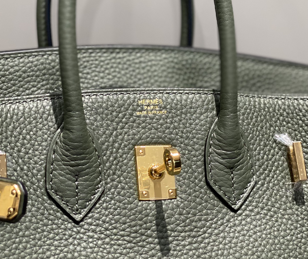 [TOP] HERMES Birkin Togo Leather 25cm - Vert Amande & GHW