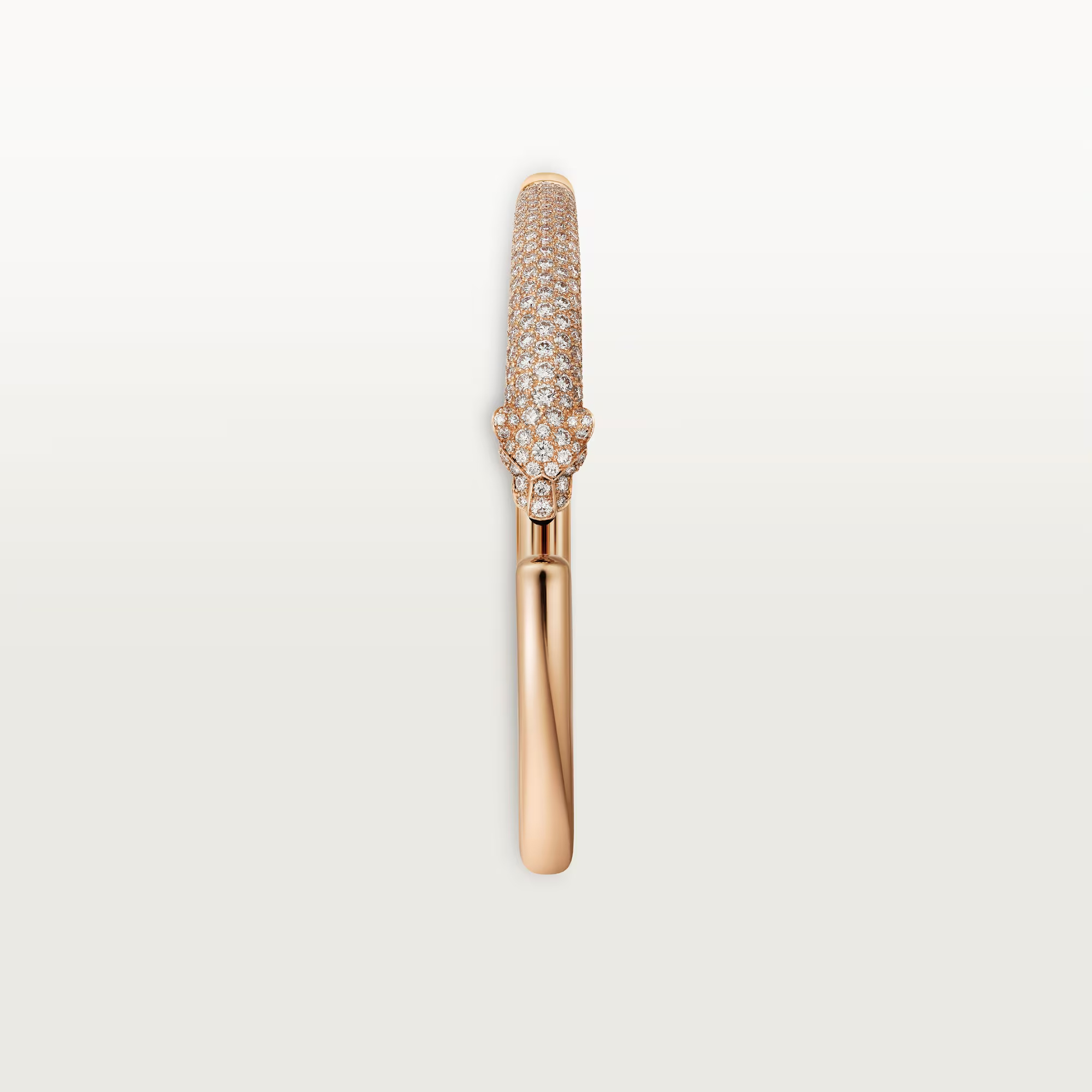 Carty Panther Pure Bracelet, Rose Gold, Small Model Half-Paved