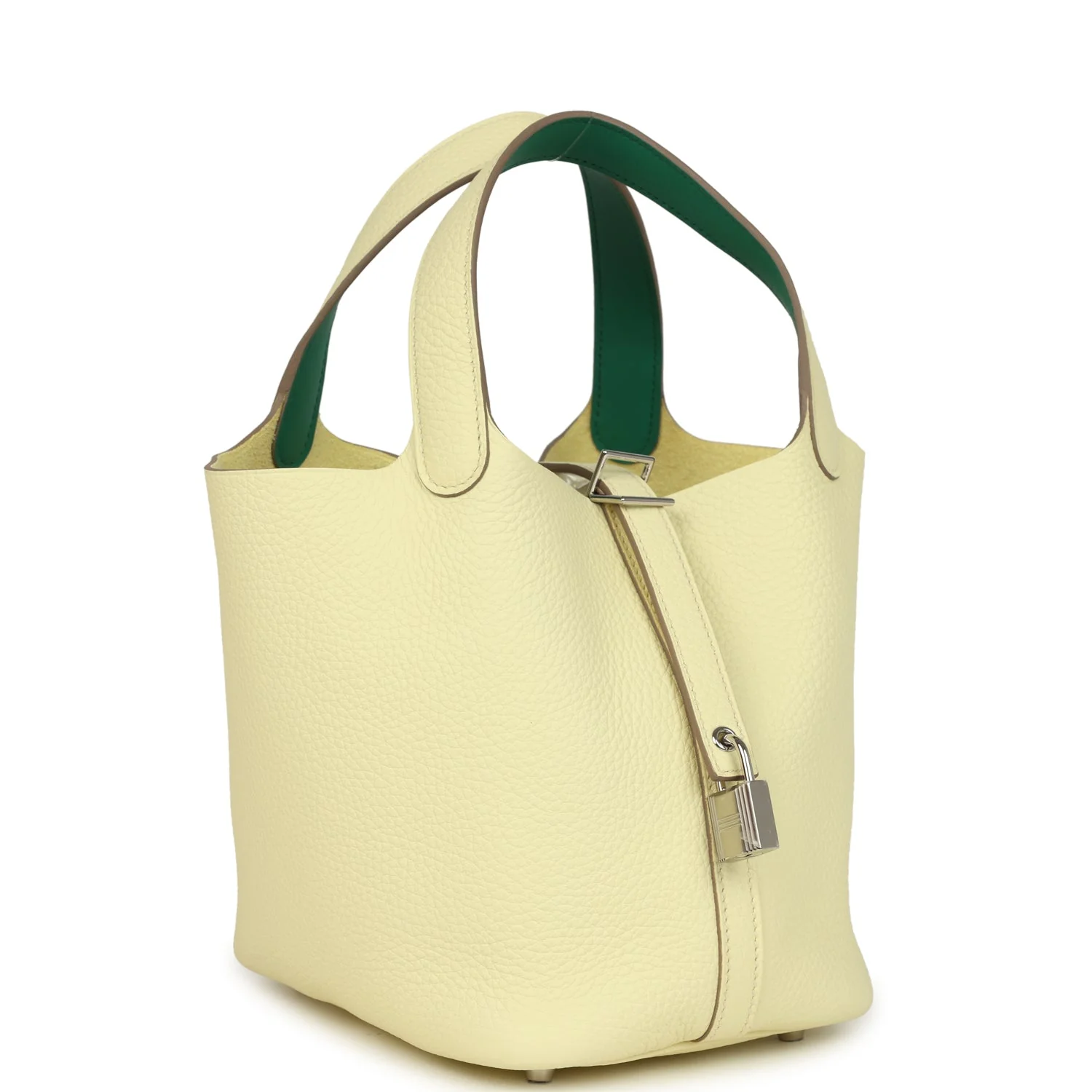 Hermes Picotin Lock Eclat  Jaune Milton Clemence and Vert Vertigo Swift Palladium Hardware