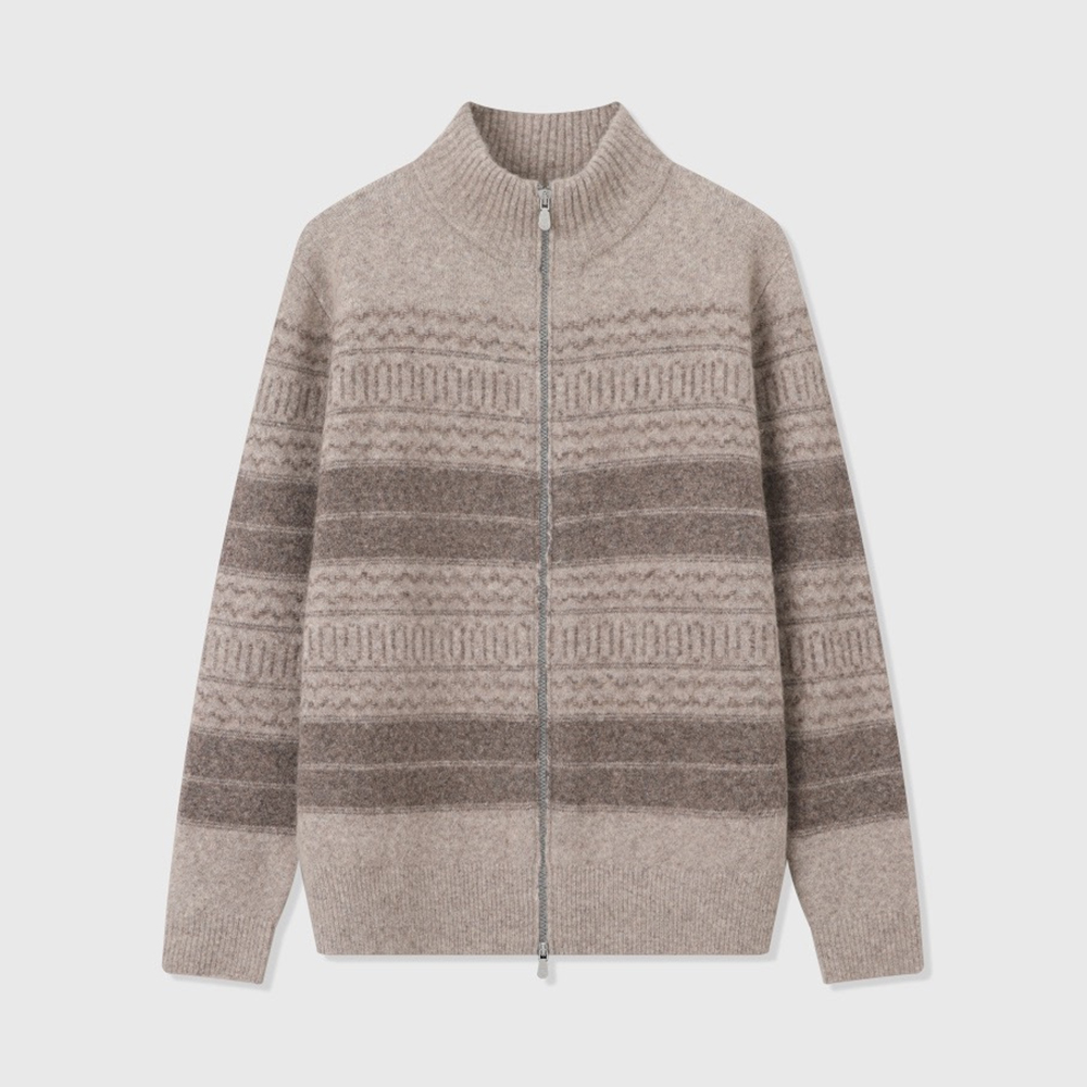 Brunello Cucinelli Clothing Brunello Cucinelli Nordic Jacquard Cardigan #395255 View 2 | Nigo Office
