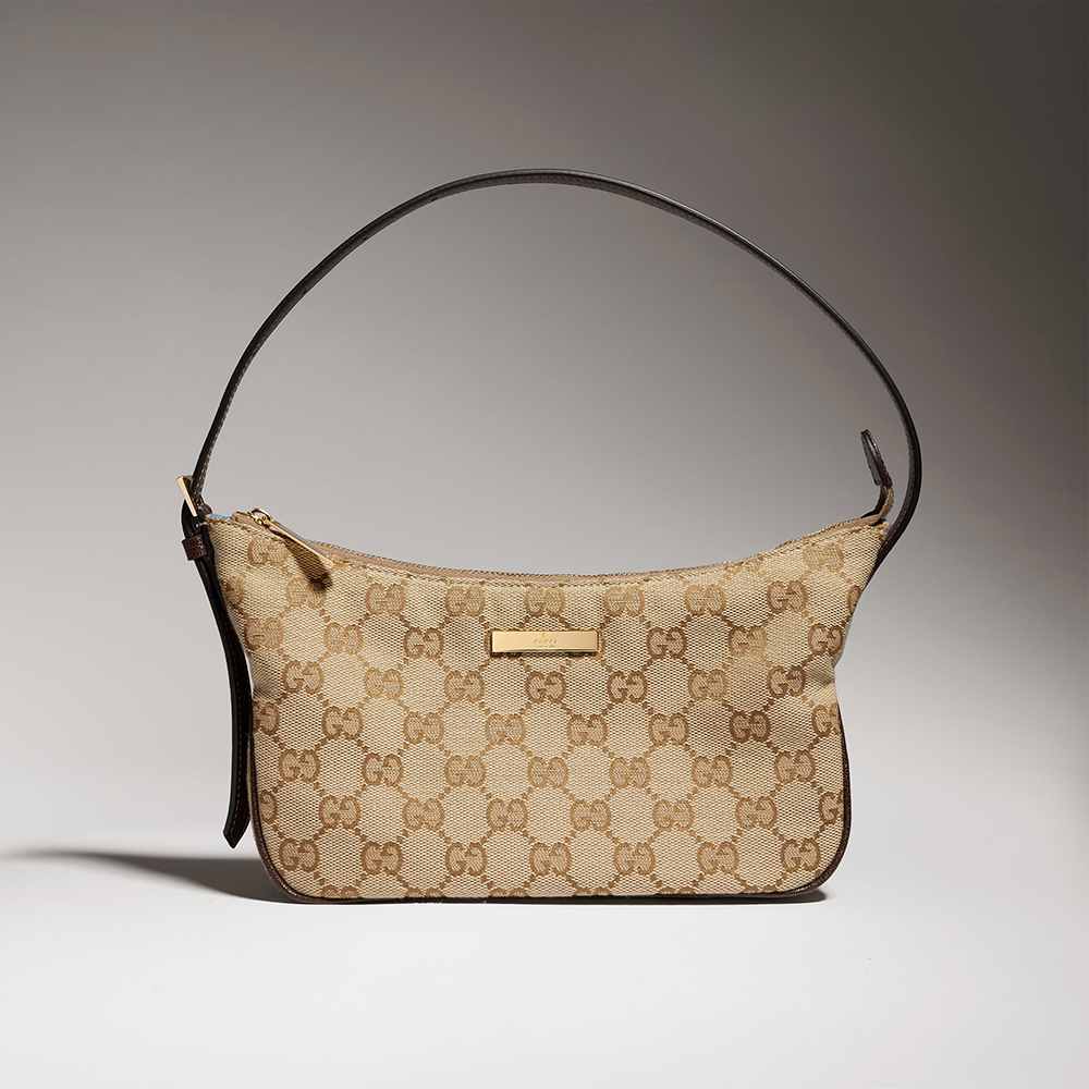 GUCCI Lady Lunetta Small Shoulder Bag GG Denim #384081