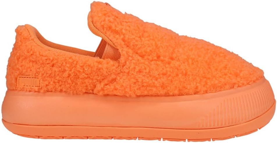 PUMA Womens Suede Mayu Teddy Slip-On Sneakers Shoes Casual - White