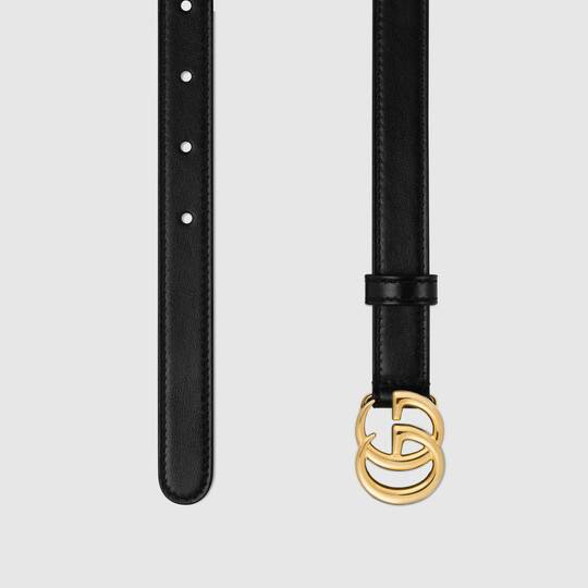 [TOP] GUCCI GG Belt Calfskin 2.0cm - Black - 711 Luxury