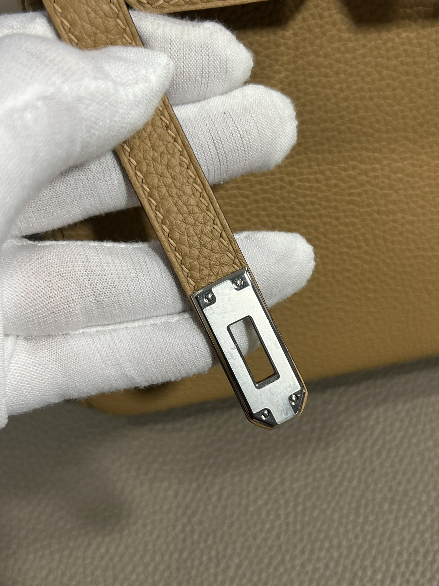 [TOP] HERMES Birkin Togo Leather 25cm - Chai & SHW
