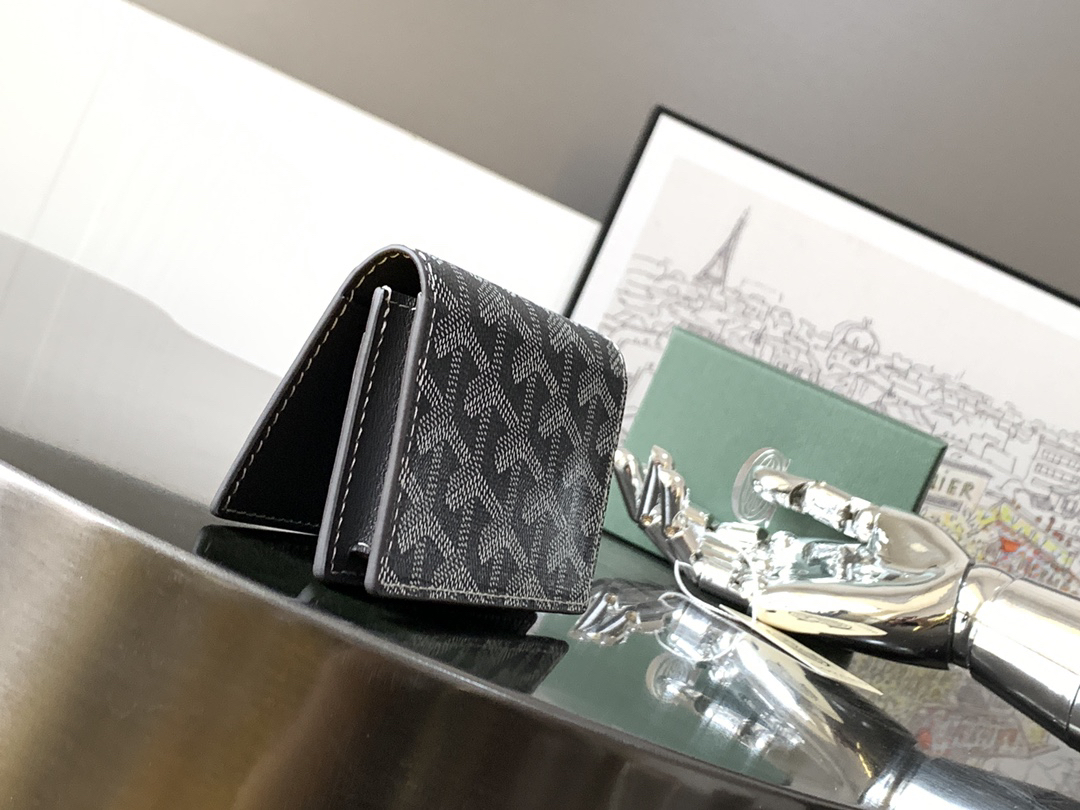 [TOP] Goyard Malhesherbes Card Holder  7x1.5x10.2cm - Gray - 711 Luxury