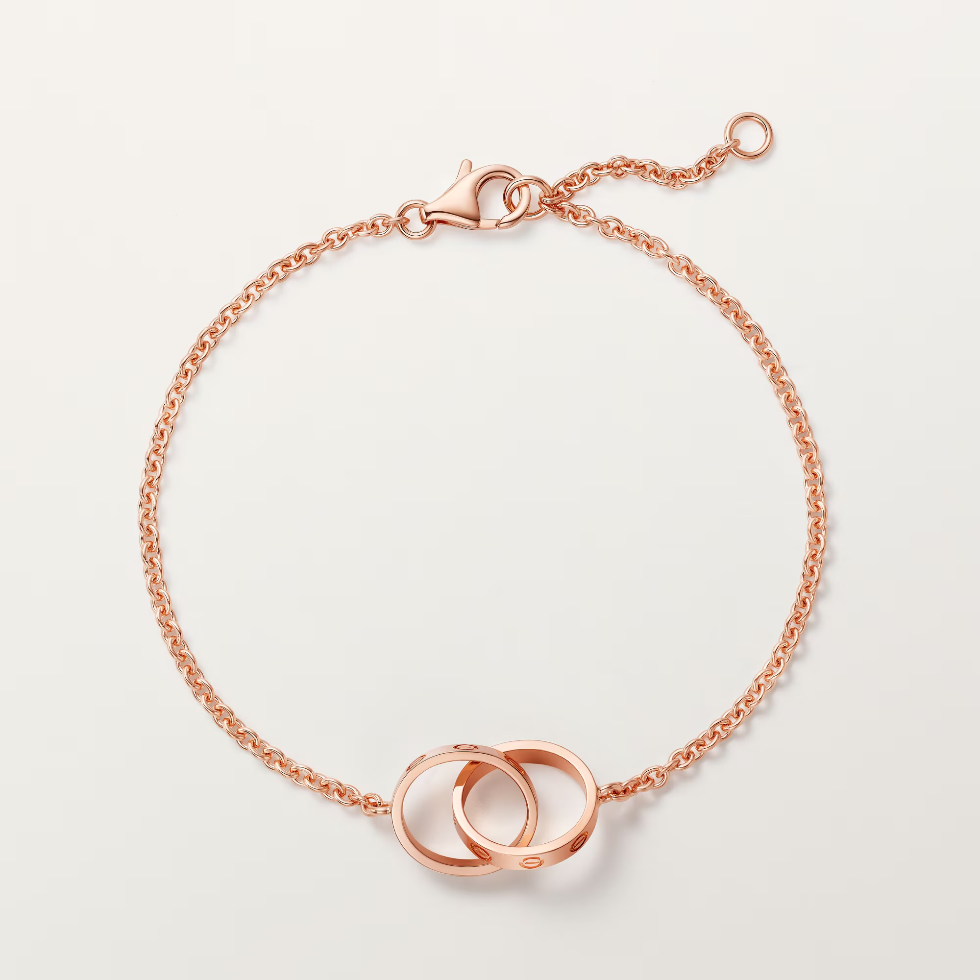 Carty Love Luna Loop Bracelet, Rose Gold, Chain