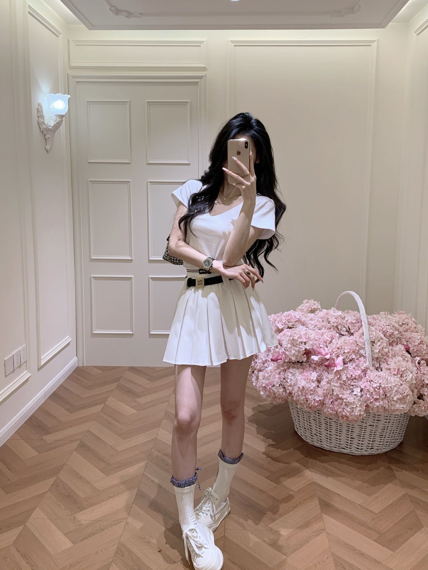 [TOP] Miu Miu  Skirt -White