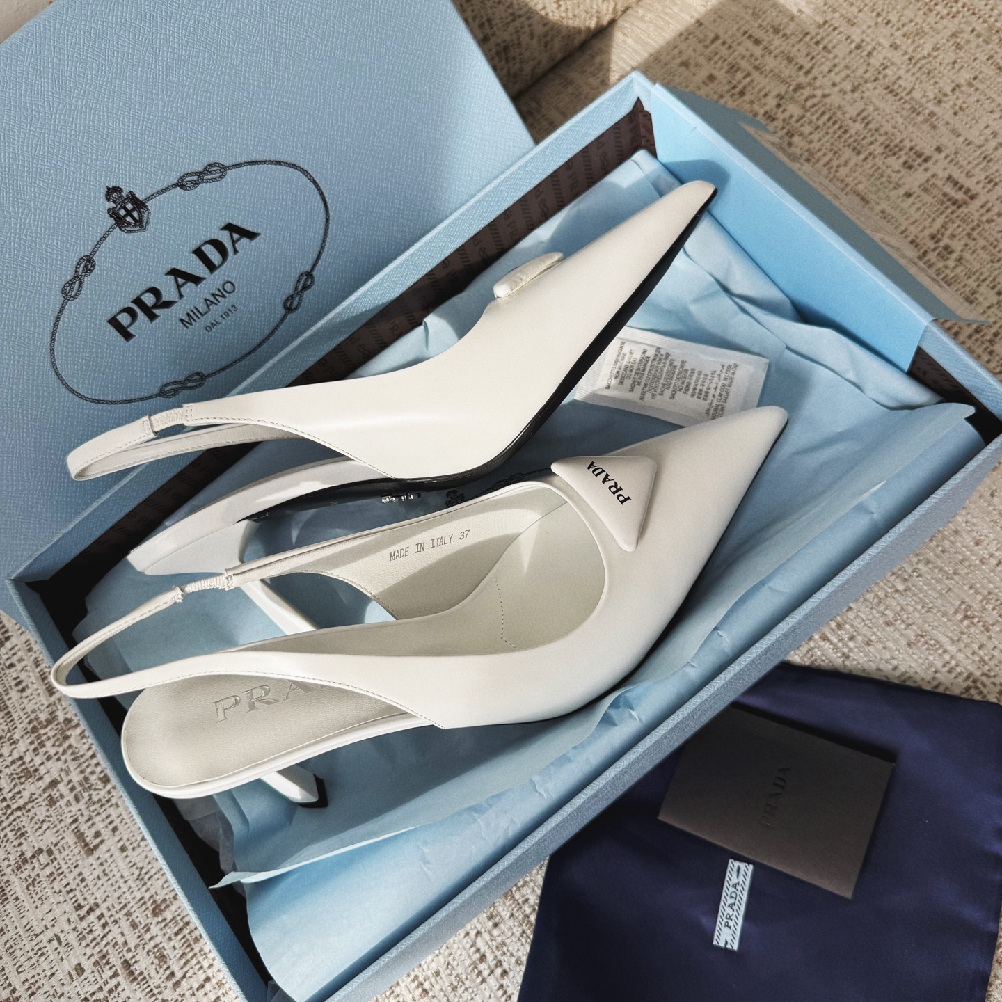 Prada Shoes PRADA Suede Leather Slingback Pumps#388476 View 2 | Nigo Office