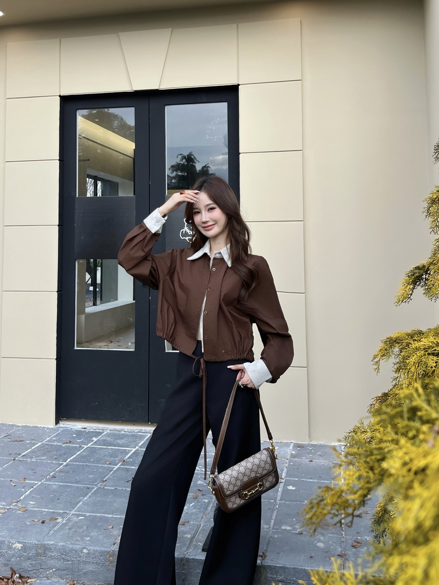 [TOP] GUCCI Shirt - Brown