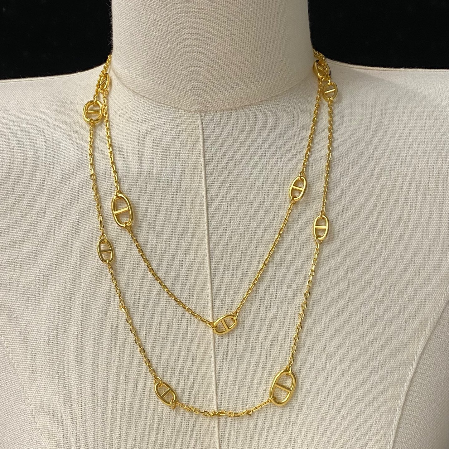 [TOP] HERMES Long Necklace - Gold - 711 Luxury