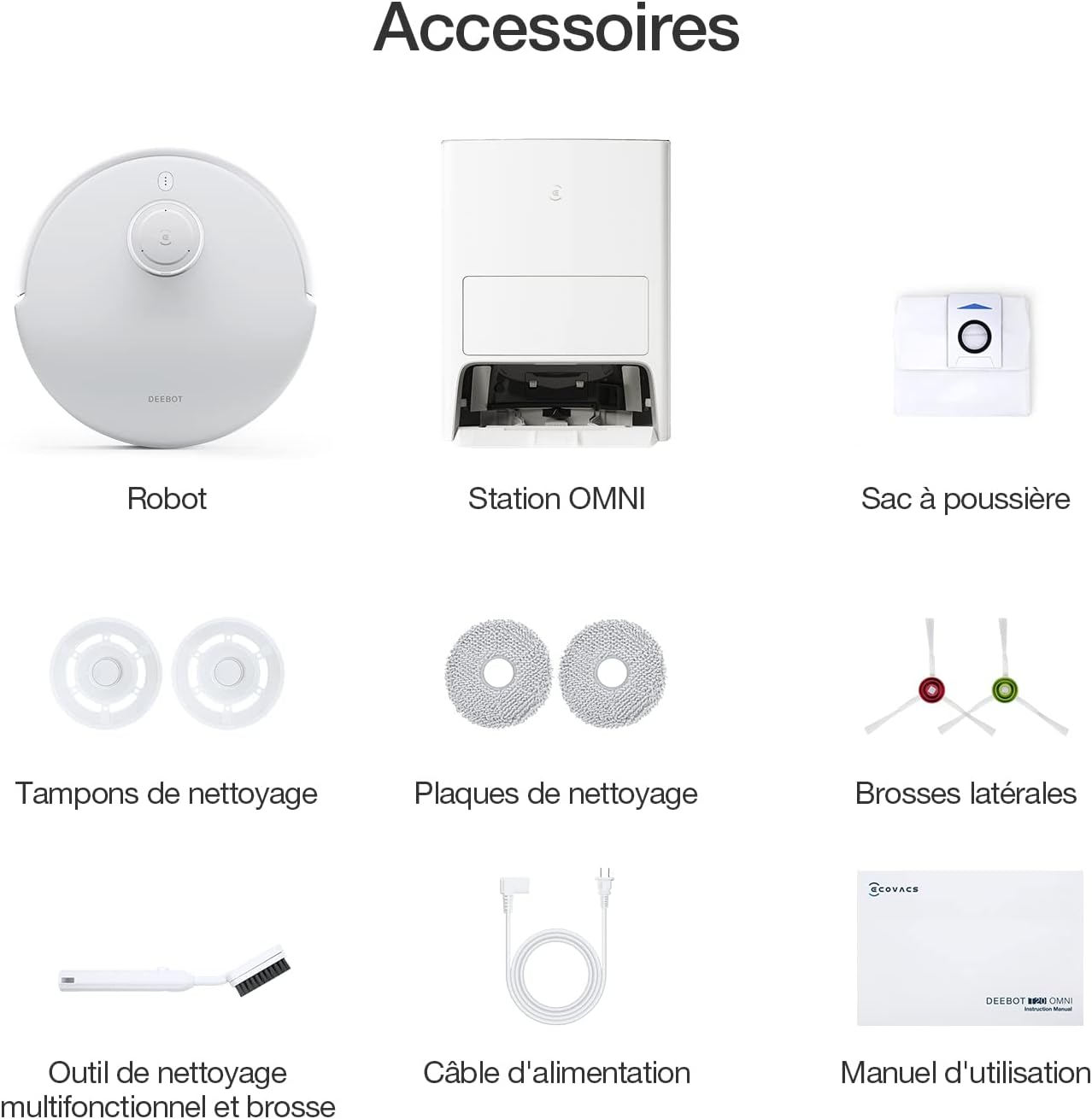 ECOVACS T20 OMNI | 6000Pa, 9mm Auto-Mop Lift, All-in-One, 55Deg Hot Water Washing, Auto-Empty, Auto-Clean