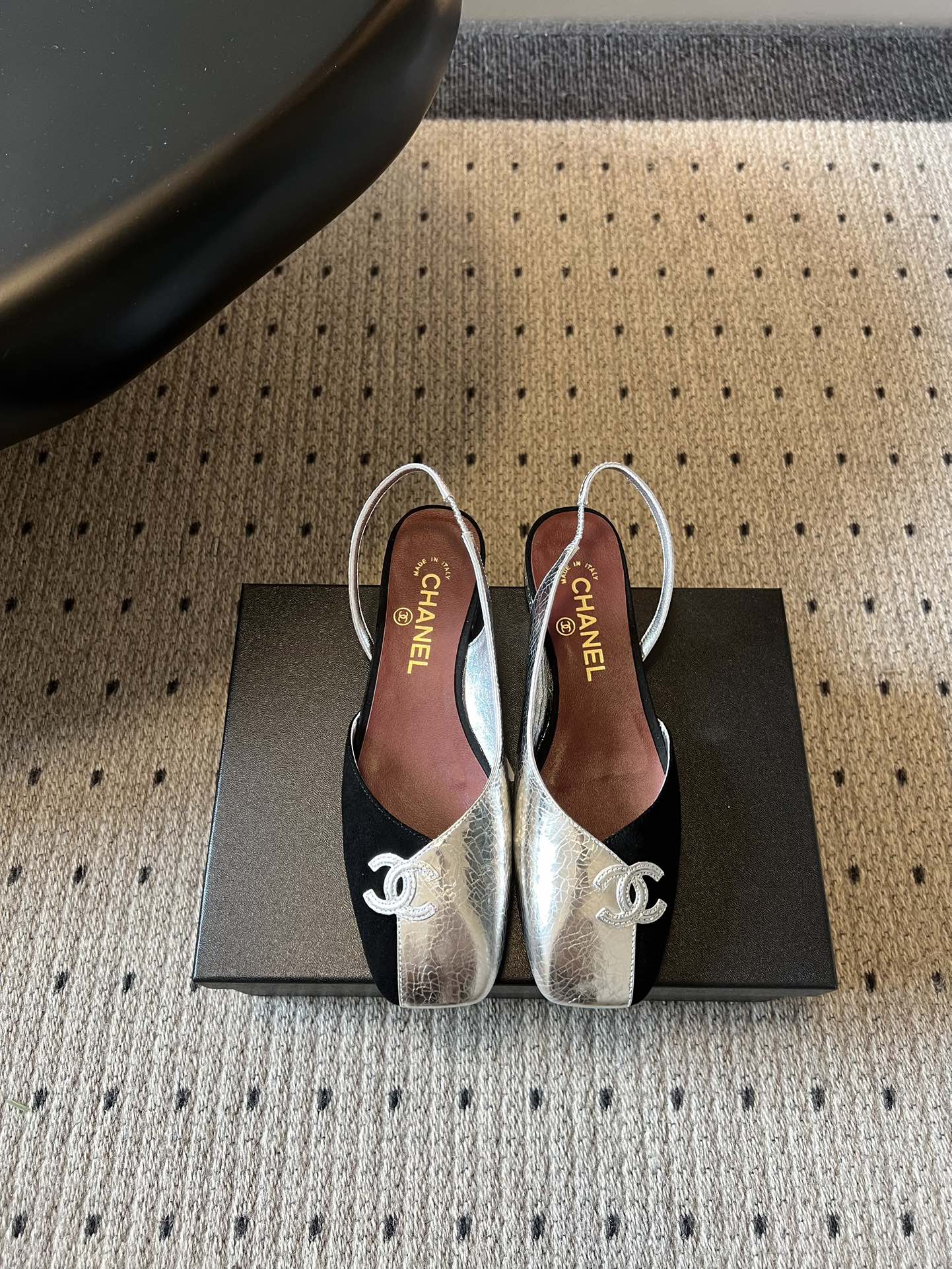 Chanel Color Block Back Sandals #378628