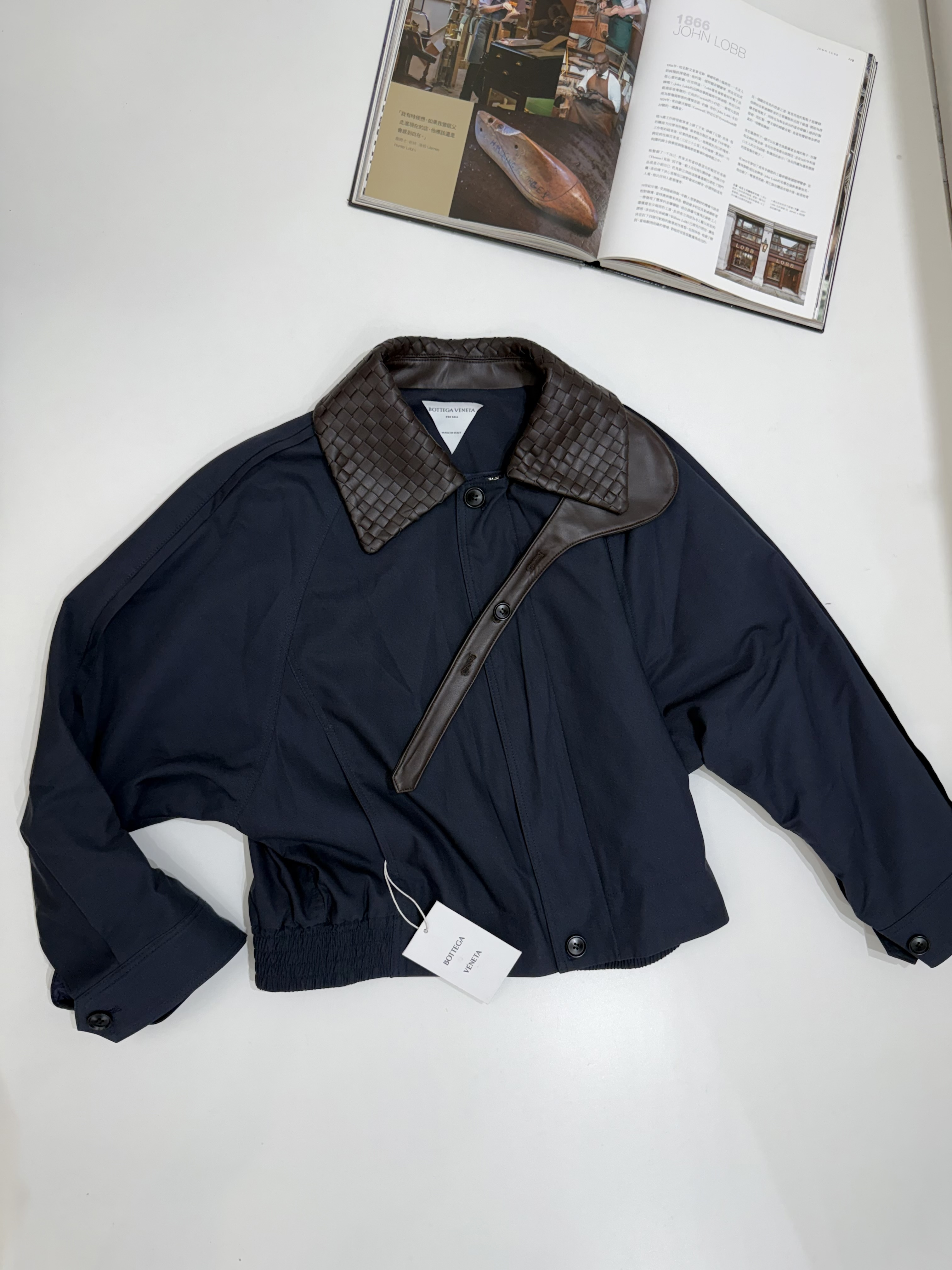 Bottega Veneta Accessory Bottega Veneta Women's Cotton Blouson in Sahara #386577 View 2 | Nigo Office