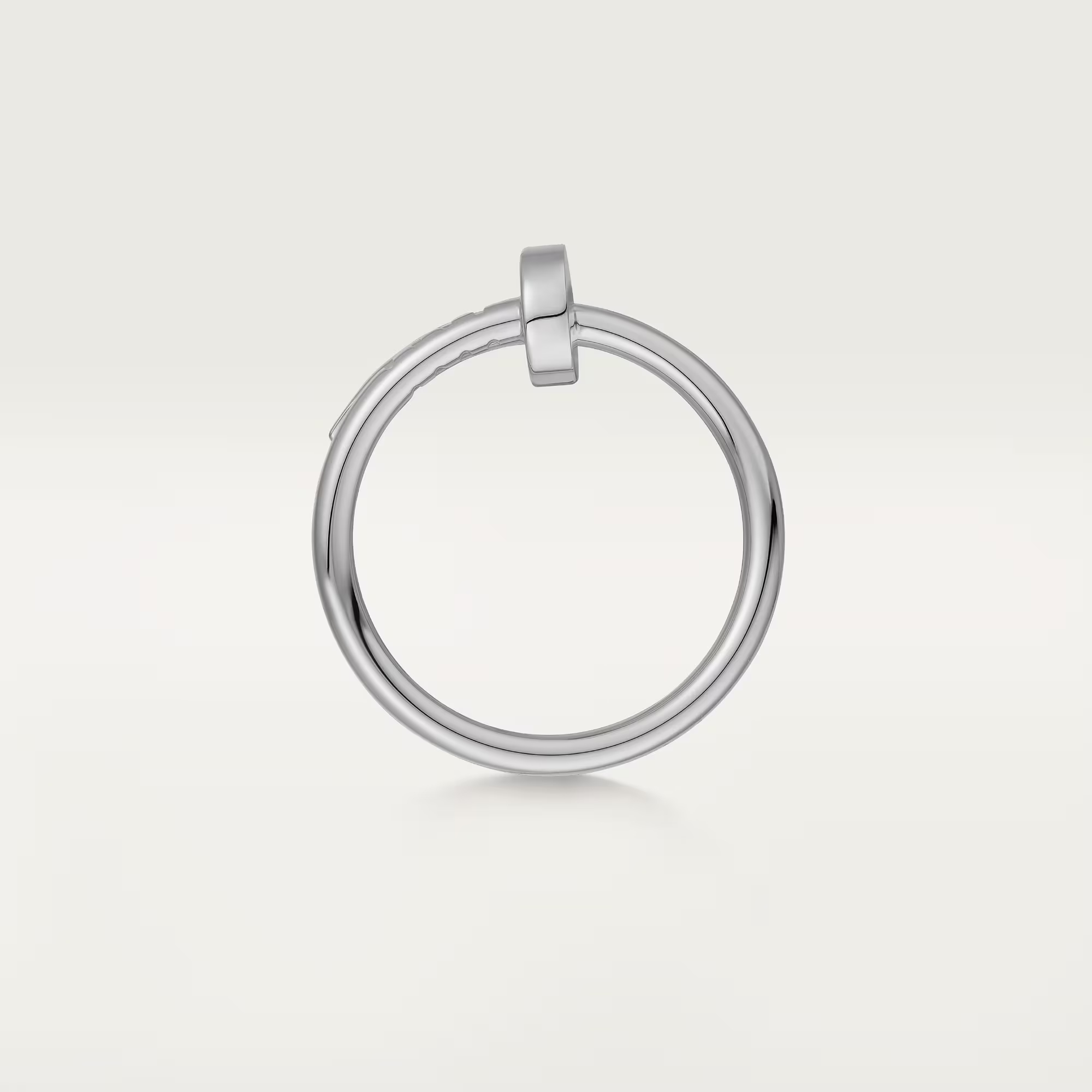 Carty Nails Solo Trace Ring ,White Gold ,Small Model
