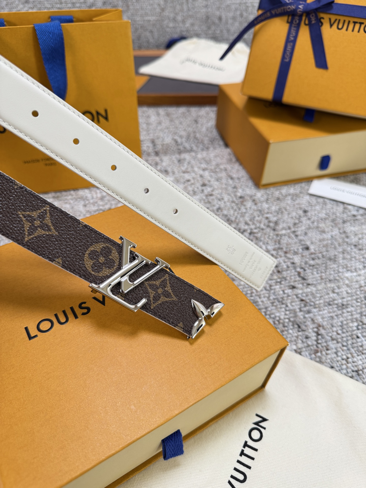 [TOP] Louis Vuitton LV Belt 3 cm - Brown - 711 Luxury