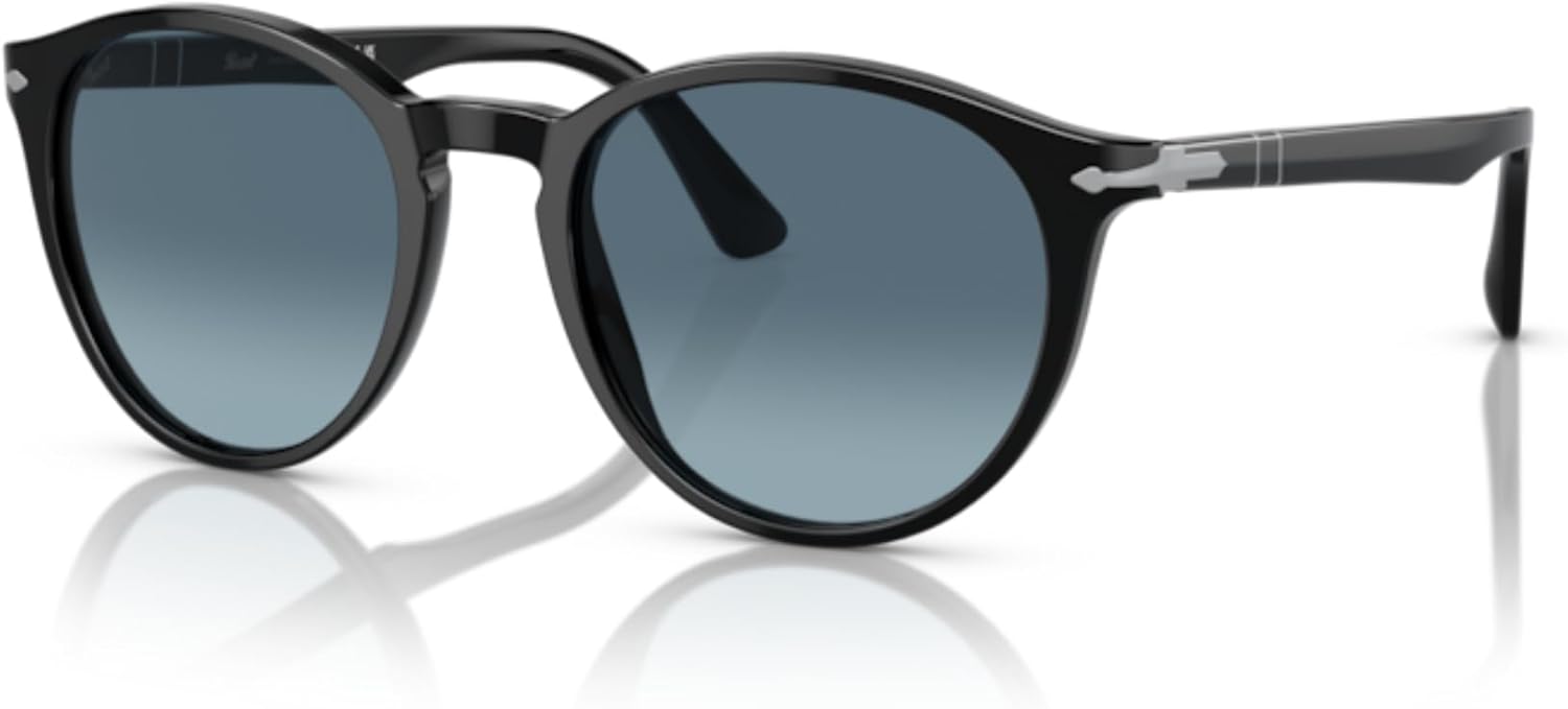 Persol PO3152S Round Sunglasses for Men +BUNDLE with ACCESSORY EYEWEAR KIT