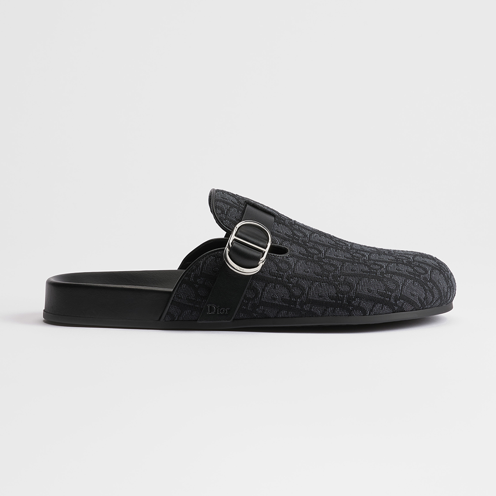 Dior black Shoes DIOR Dior Aqua Mule Black Dior Oblique Jacquard #393981 View 2 | Nigo Office