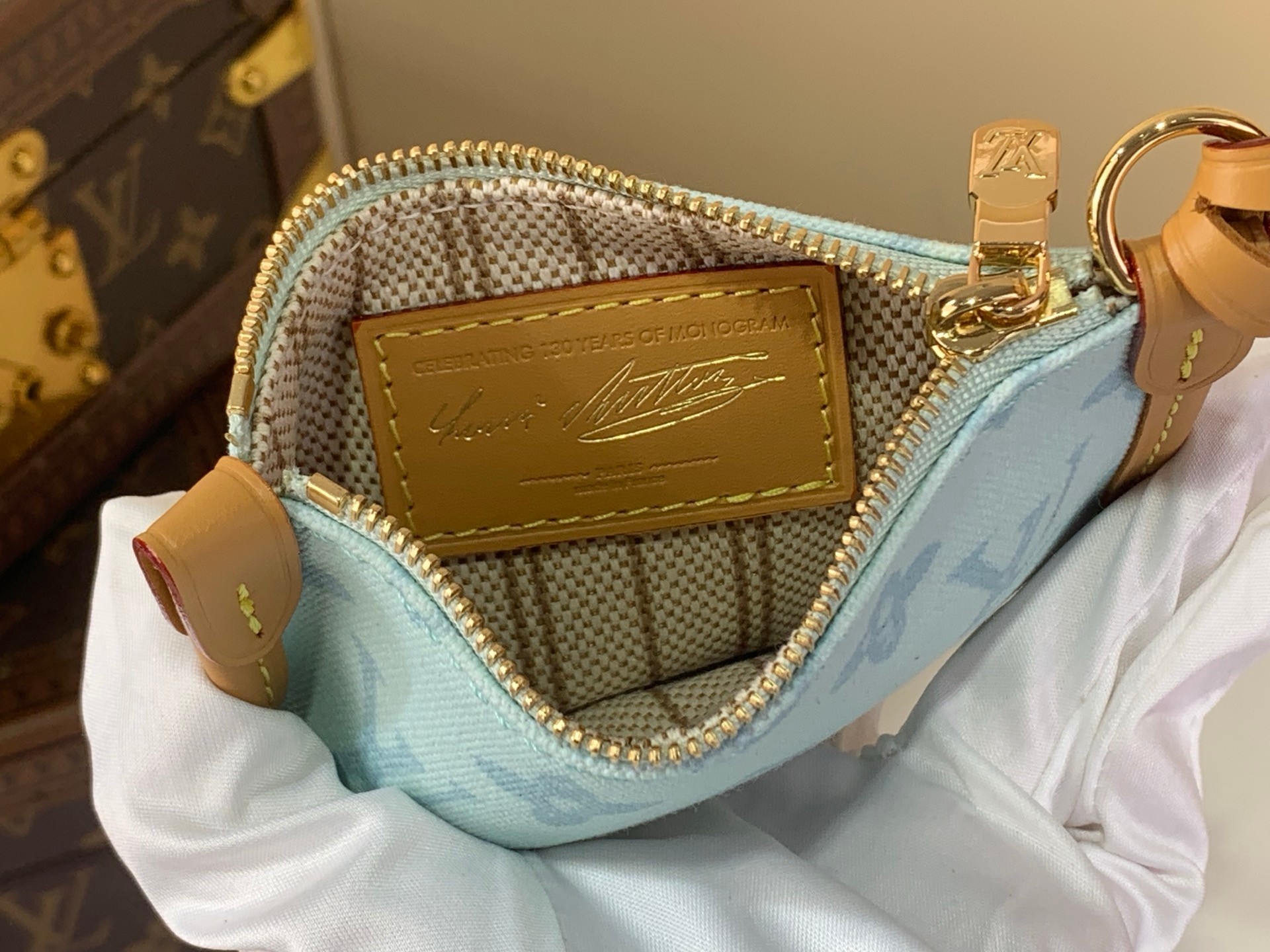 [TOP] Louis Vuitton LV All In BB Bag 16x18x12cm - Light blue