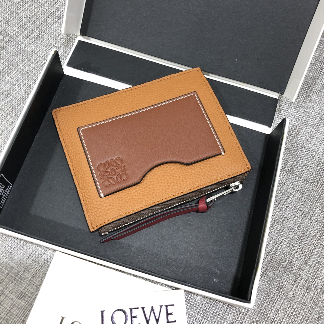 [TOP] LOEWE Card Holder 12*9.5 cm - Brown