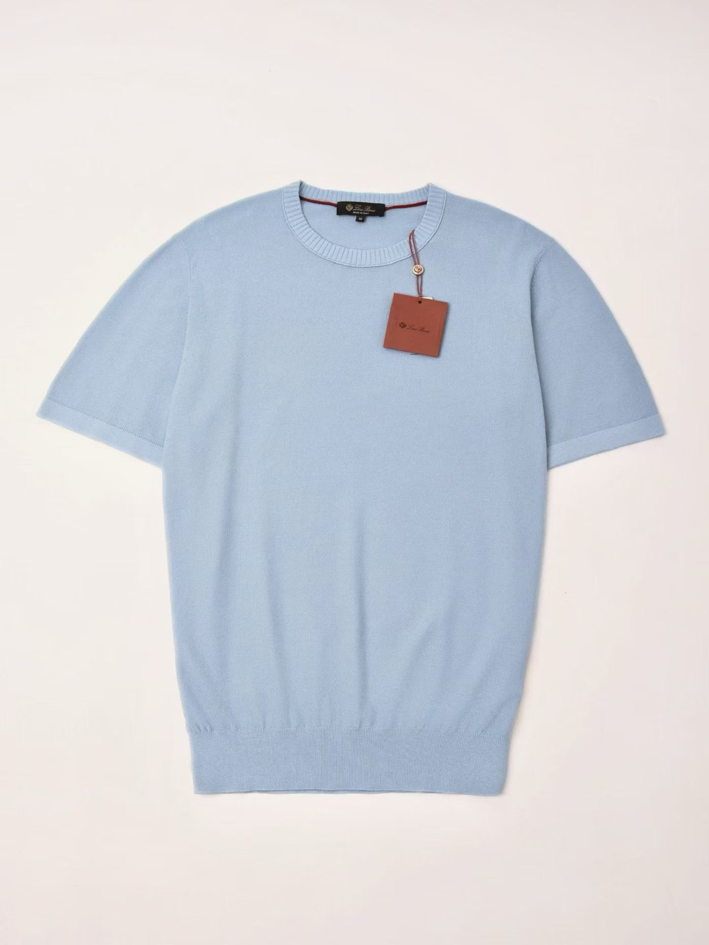 Loro Piana Clothing Loro Piana Solid Color Round Neck Pullover Short Sleeve T-shirt View 2 | Nigo Office