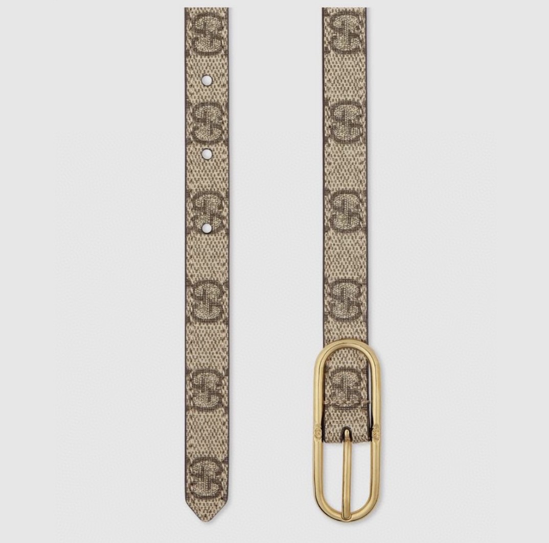 [TOP] GUCCI Belt 1.5cm - Khaki - 711 Luxury