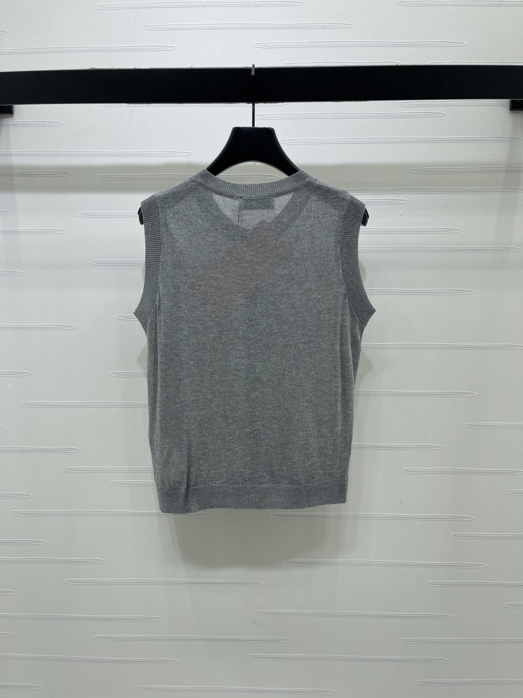 [TOP] Miu Miu Knit Vest - Gray - 711 Luxury