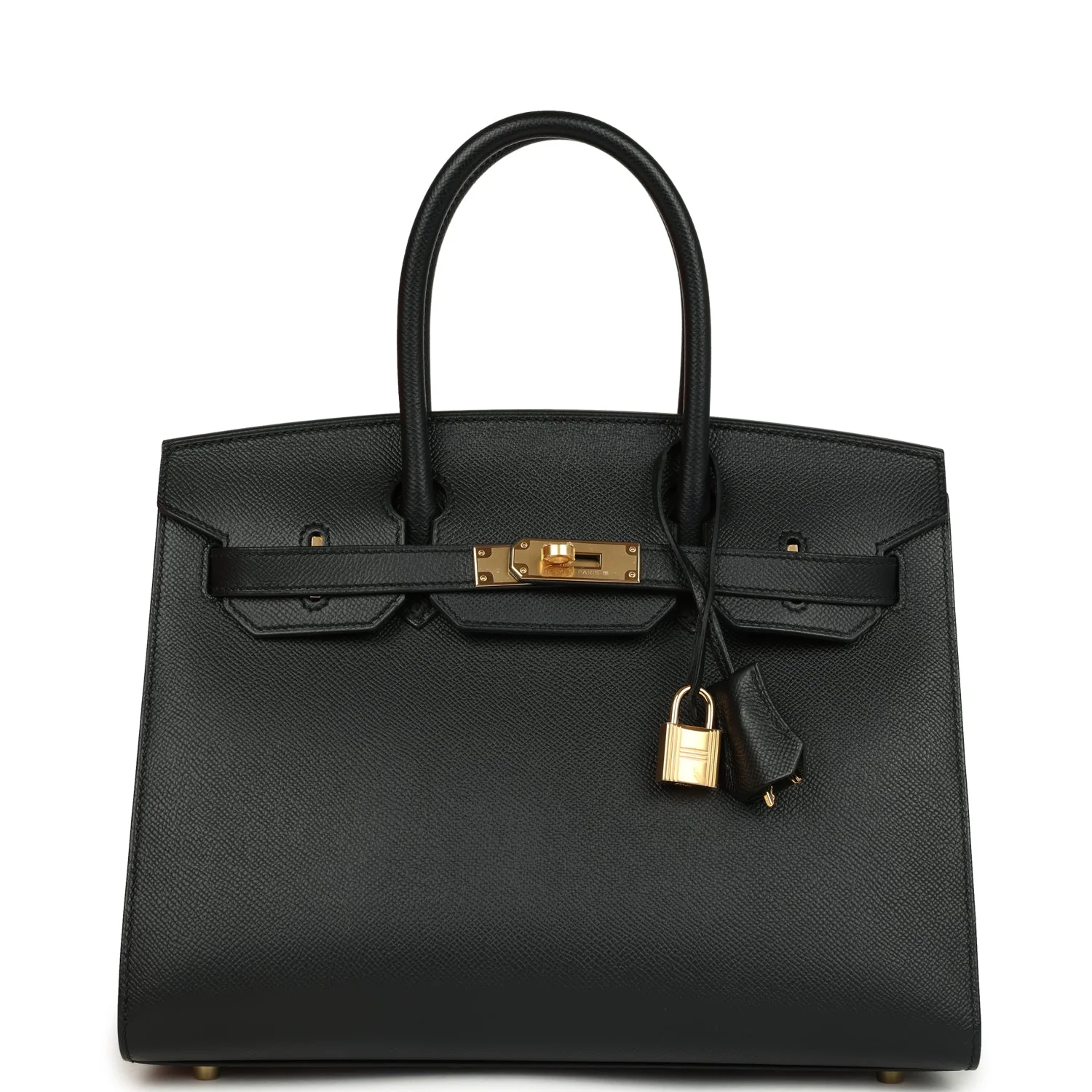 Hermes Birkin SellierBlack Epsom Gold Hardware