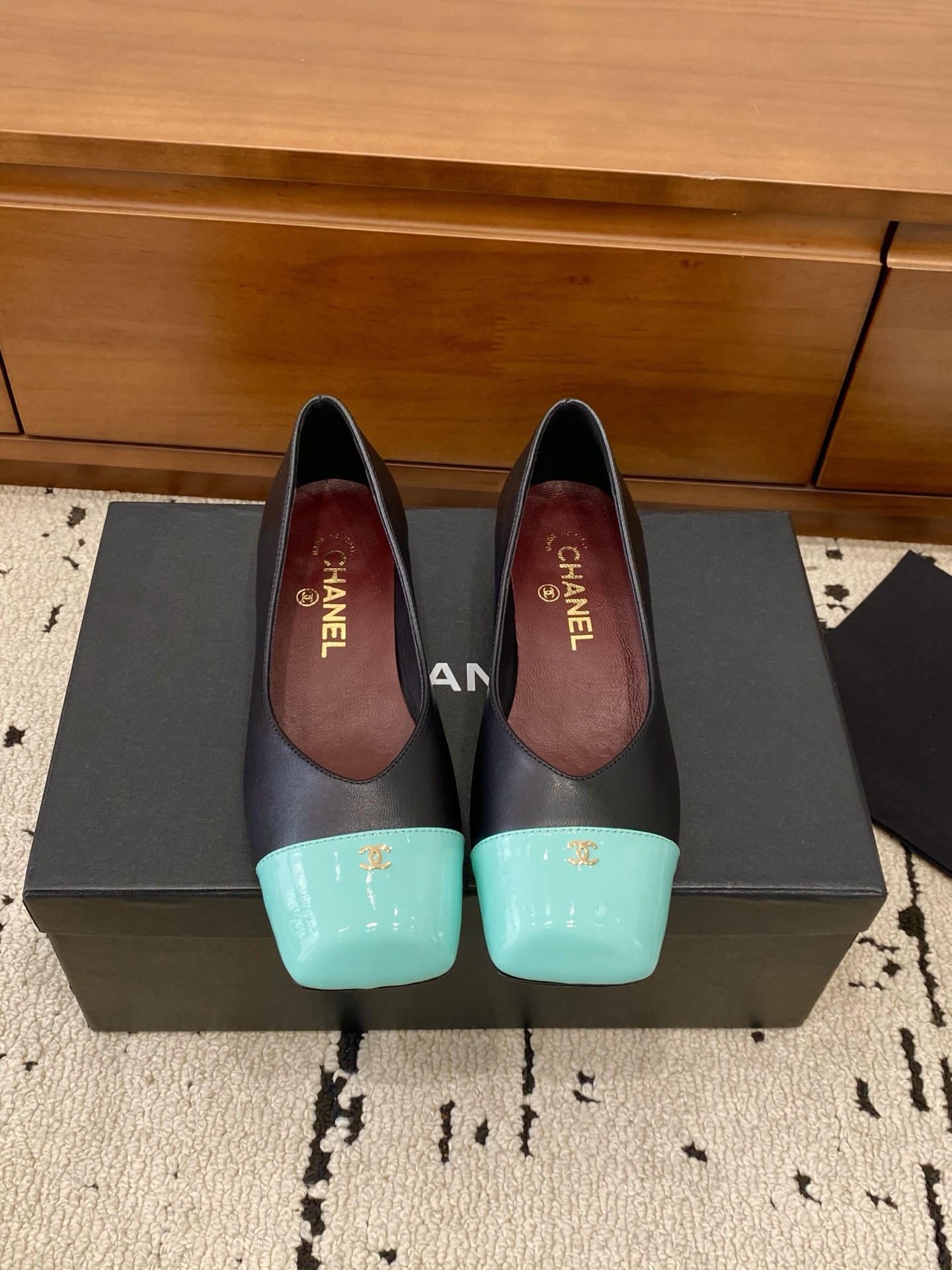 [TOP] CHANEL Flats - Black and Blue - 711 Luxury