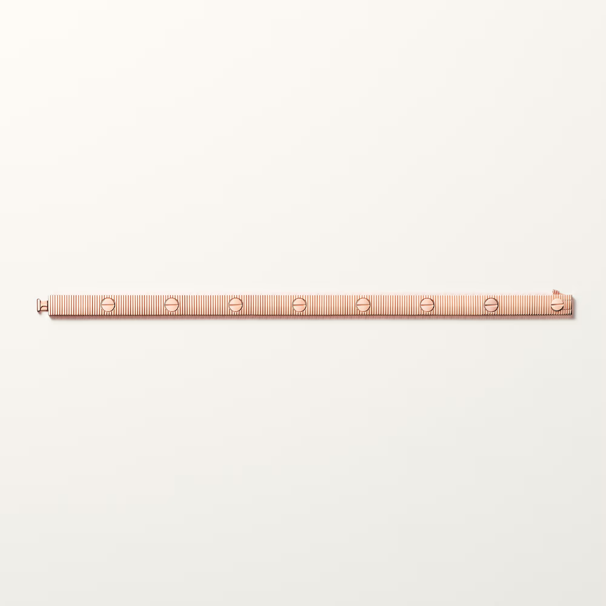 Carty Love Stripe Bracelet, Rose Gold, Flexible