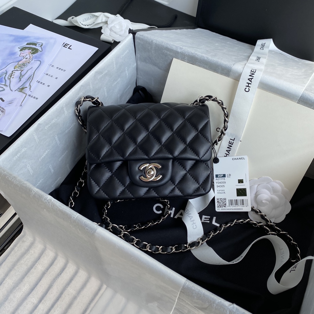 [TOP] CHANEL Mini Sheepskin Flap Bag 17cm - 2 Colors - 711 Luxury