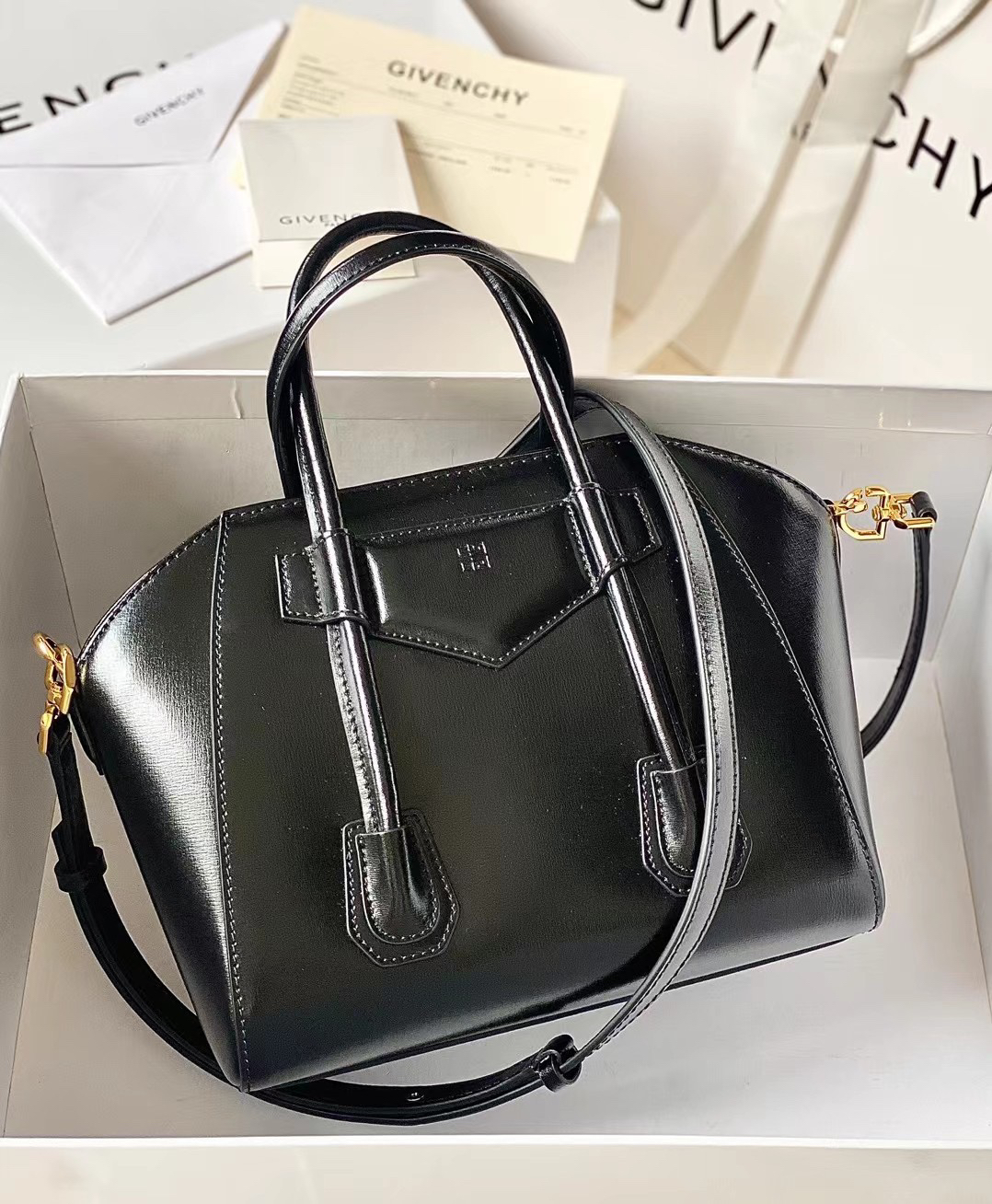[TOP] GIVENCHY Antigona Tote Bag 23*27*13 cm - Black - 711 Luxury