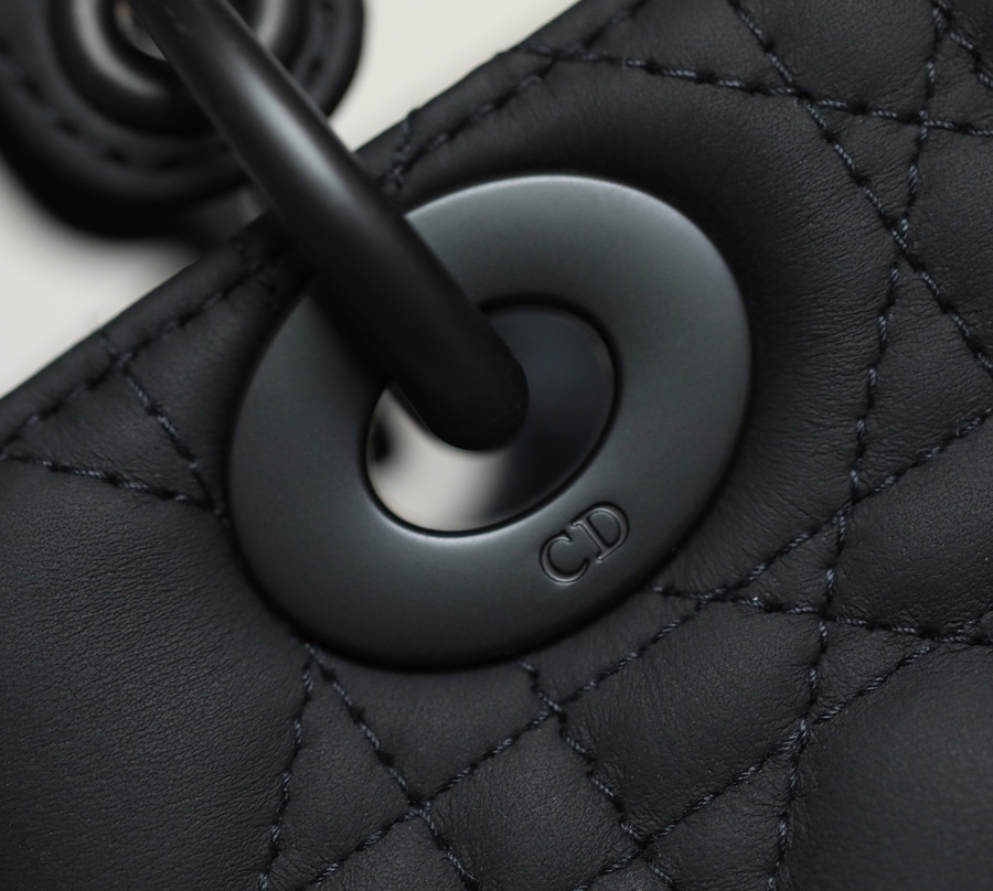 [TOP] Christian Dior Lady Dior Bag 20*16.5*8cm - So black