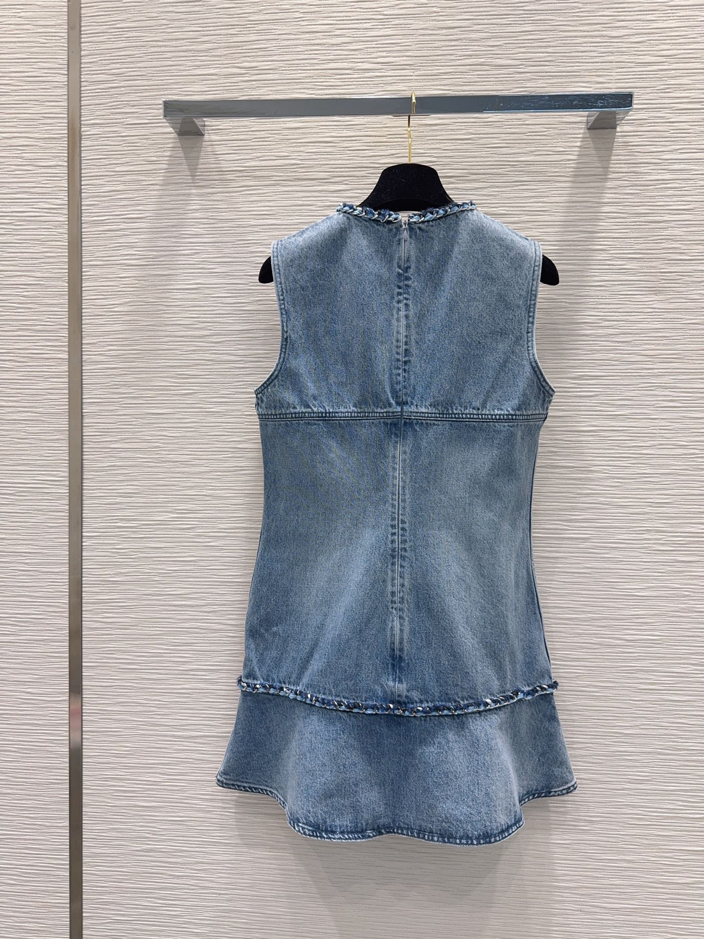 [TOP] CHANEL Denim Dress - Blue