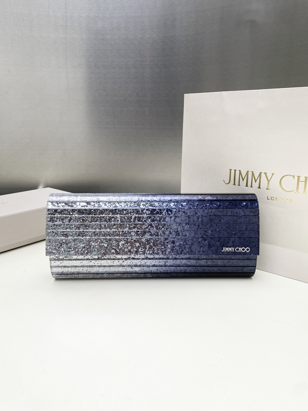 [TOP] JIMMY CHOO Sweetie Bag 24*10*5CM - Sliver - 711 Luxury