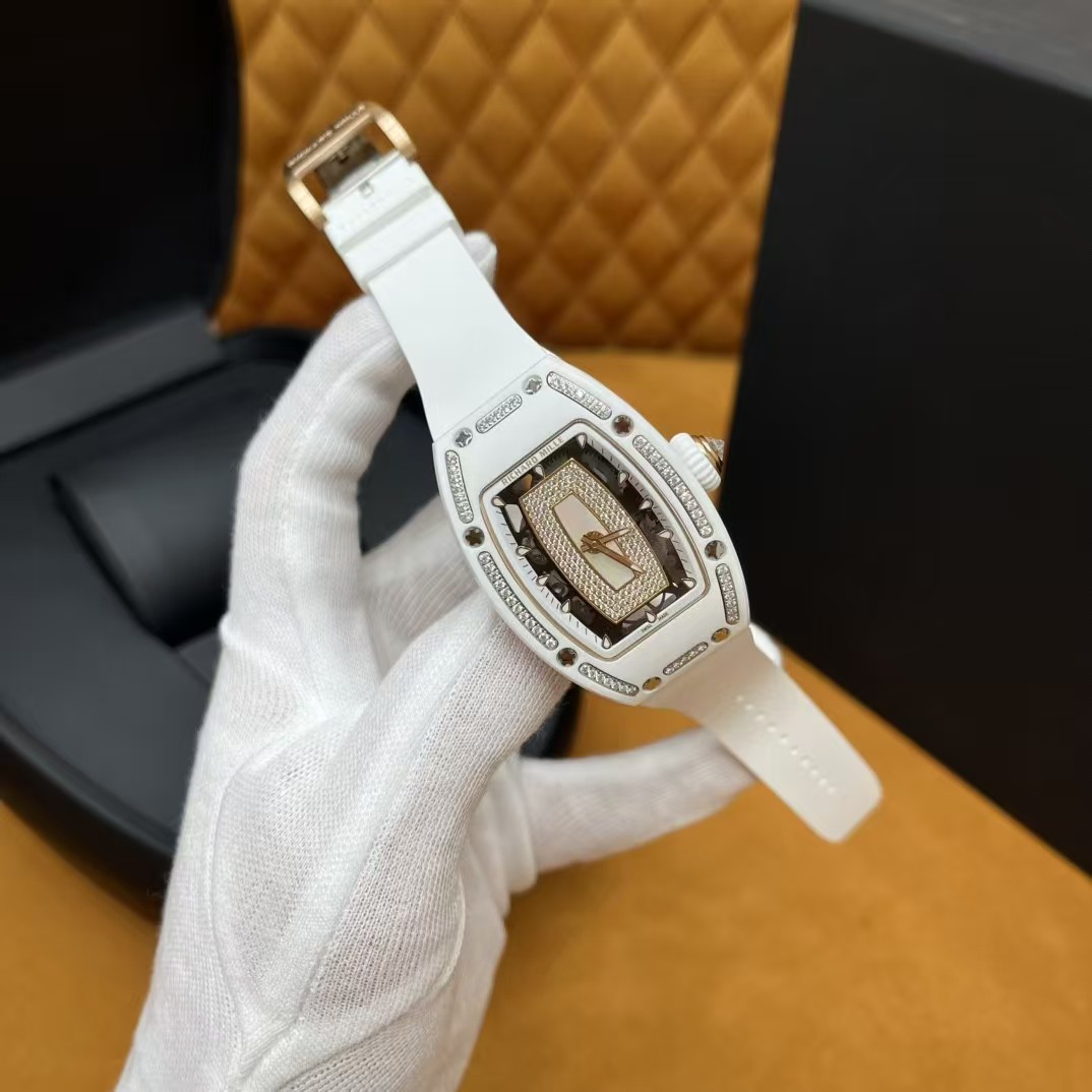 [TOP] Richard Mille RM07-01 Ceramic Dial Watch 45.66*31.4mm - White - 711 Luxury