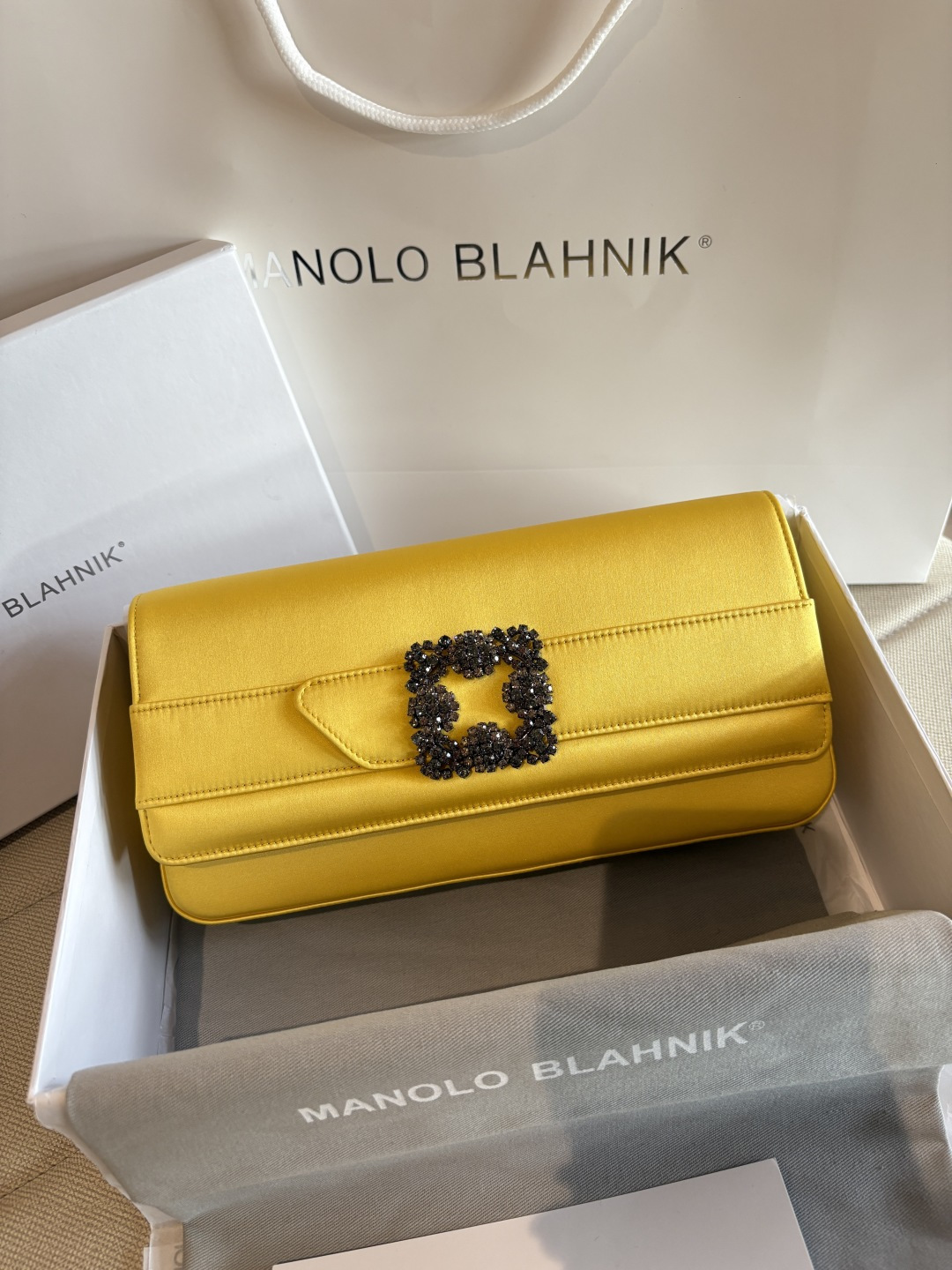 [TOP] MANOLO BLAHNIK Bag 12*24*3cm - Yellow - 711 Luxury