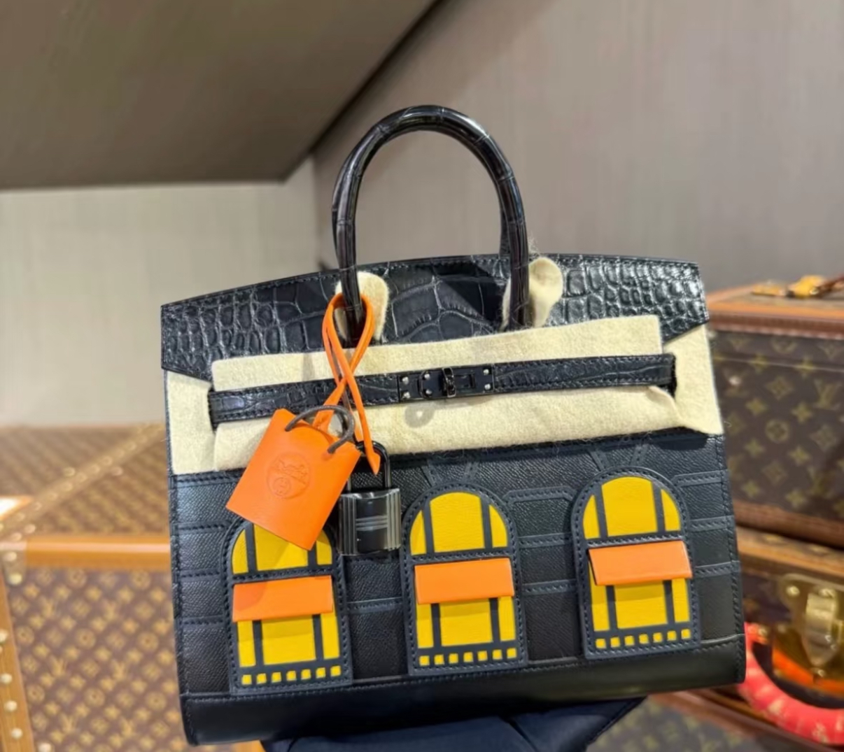 Advanced customization Birkin 25 crocodile skin