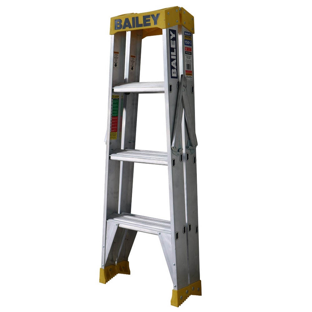 BAILEY 1.2m 150kg 4 Step Pro Double Sided Stepladder FS13961