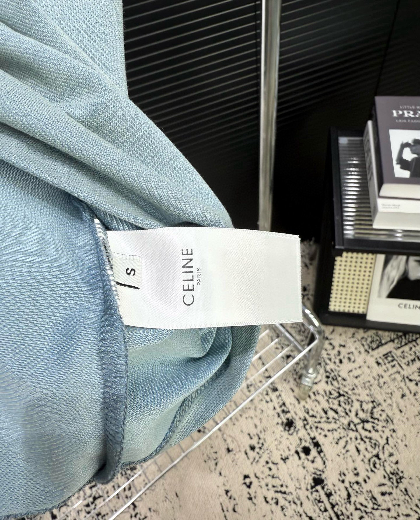 [TOP] CELINE Short-Sleeve Crew Neck T-Shirt - Gray