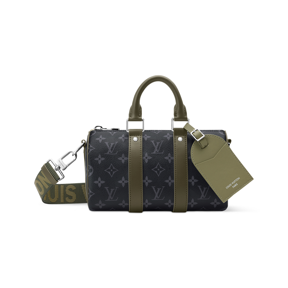 Louis Vuitton Bag LOUIS VUITTON Keepall Bandoulière 25 Monogram Eclipse Canvas Men Bags #395099 | Nigo Office