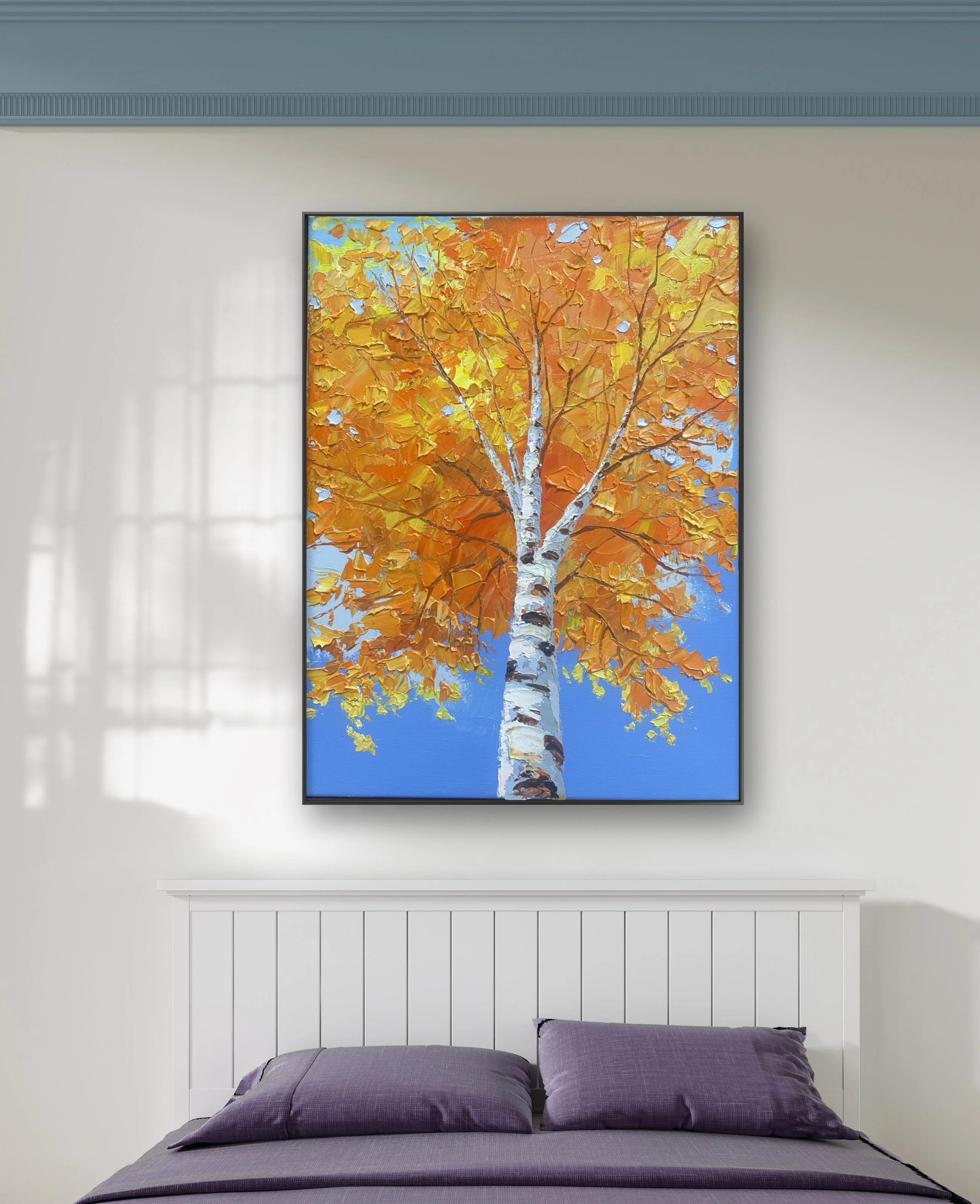 Golden Birch Landscape